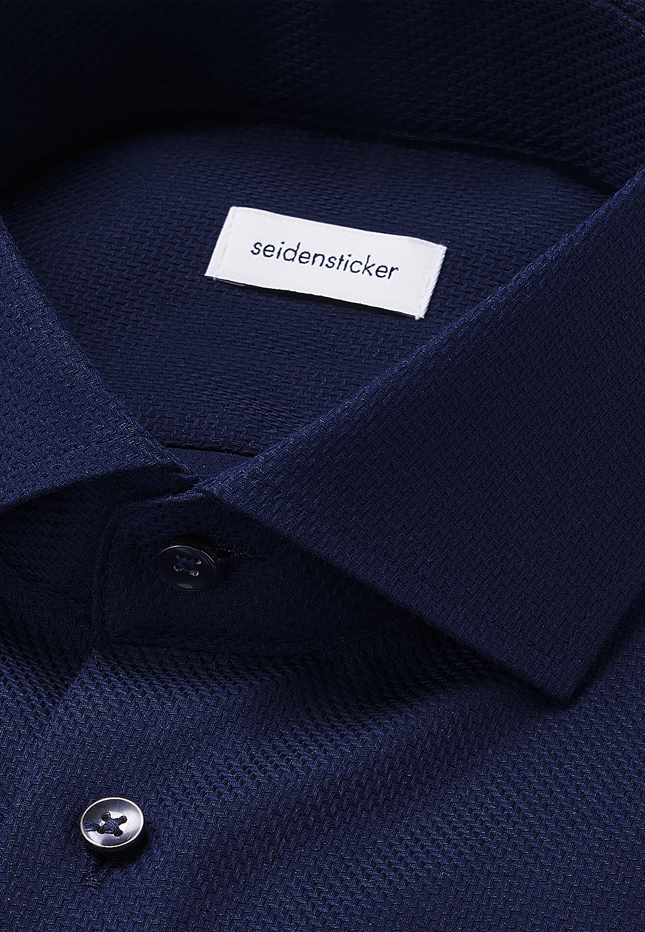 seidensticker Businesshemd »Schwarze Rose«, Slim 1/1 Kentkragen Struktur