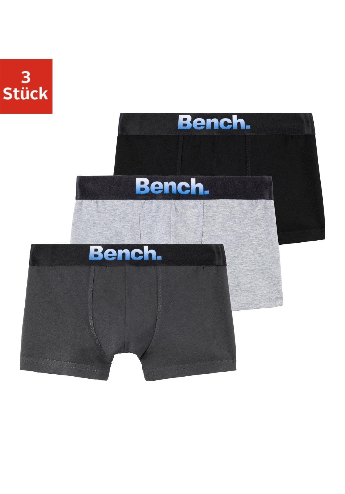 Bench. Boxer, (Packung, 3 St.), für Jungen mit Markenlogo vorn