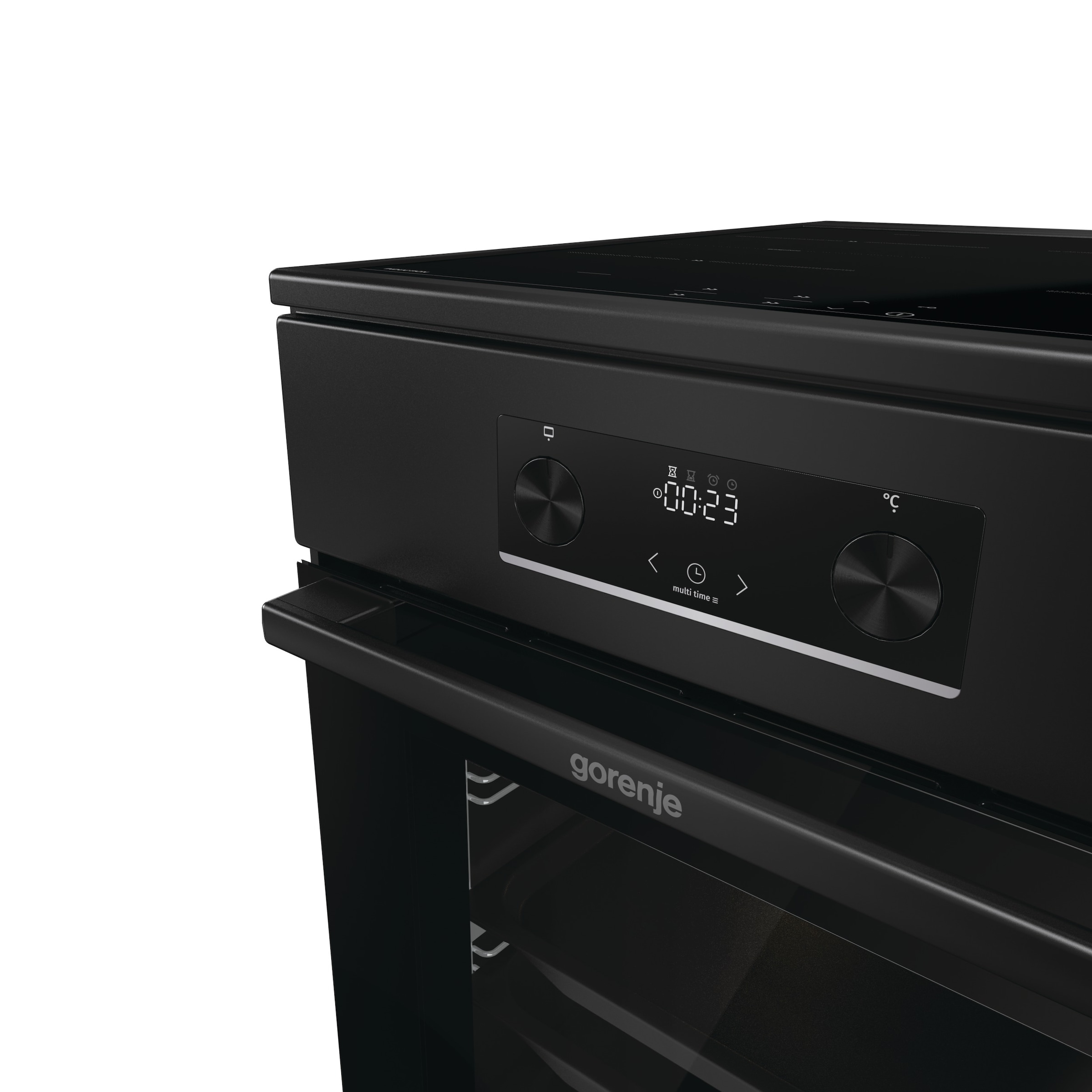 GORENJE Induktions-Standherd »MEKIS510IB« mit 1-fach-Teleskopauszug Aqua Clean 1 Stk. tlg. Standherd mit Induktionskochfeld und Teleskopauzug