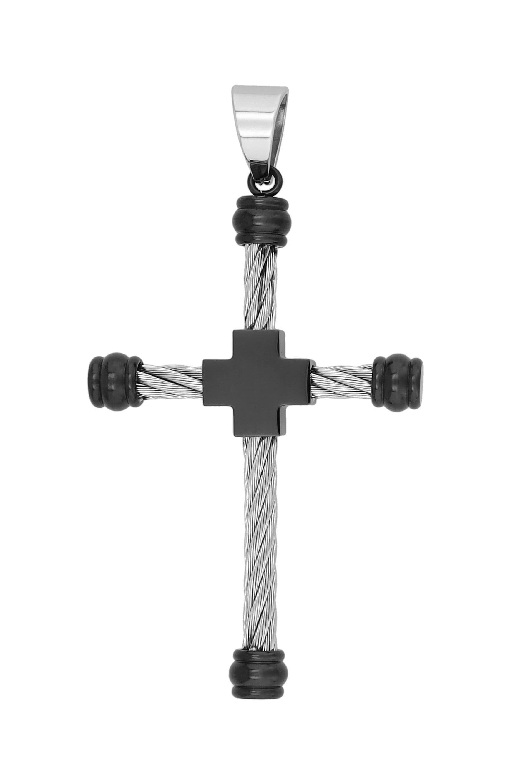 Adelia´s Kreuzanhänger »Unisex Anhänger ¿ Kreuz Kreuzanhänger aus Edelstahl«