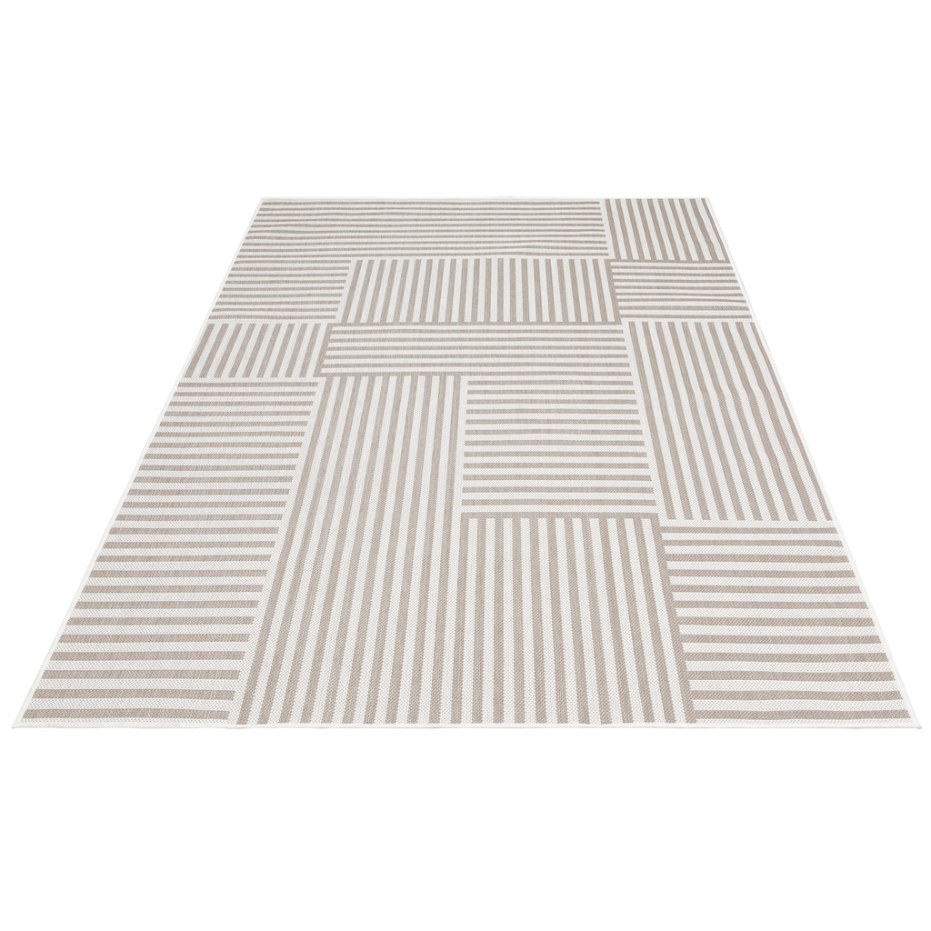 OTTO products Teppich »Danni«, rechteckig, 5 mm Höhe, In-und Outdoor geeignet, Wohnzimmer