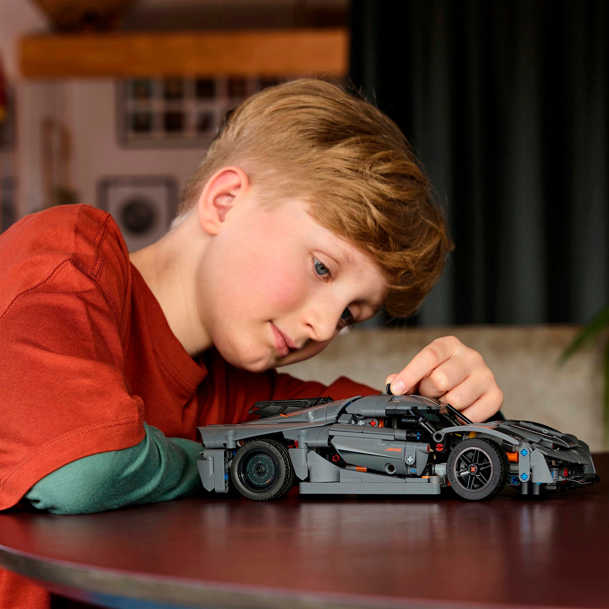 LEGO® Konstruktionsspielsteine »Koenigsegg Jesko Absolut Supersportwagen in Grau (42173), LEGO Technic«, (801 St.), Made in Europe