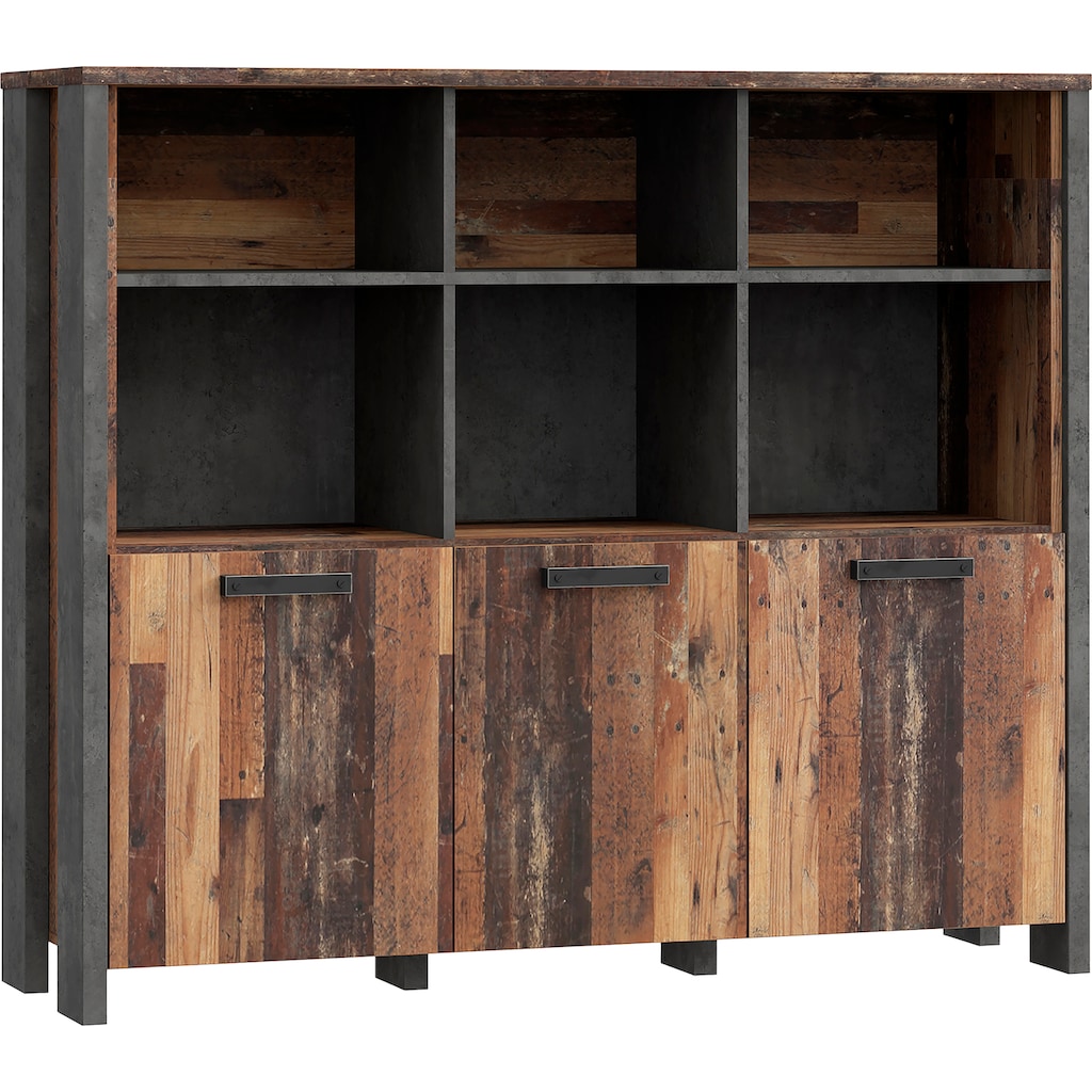 FORTE Highboard »Clif«, Höhe ca. 118 cm