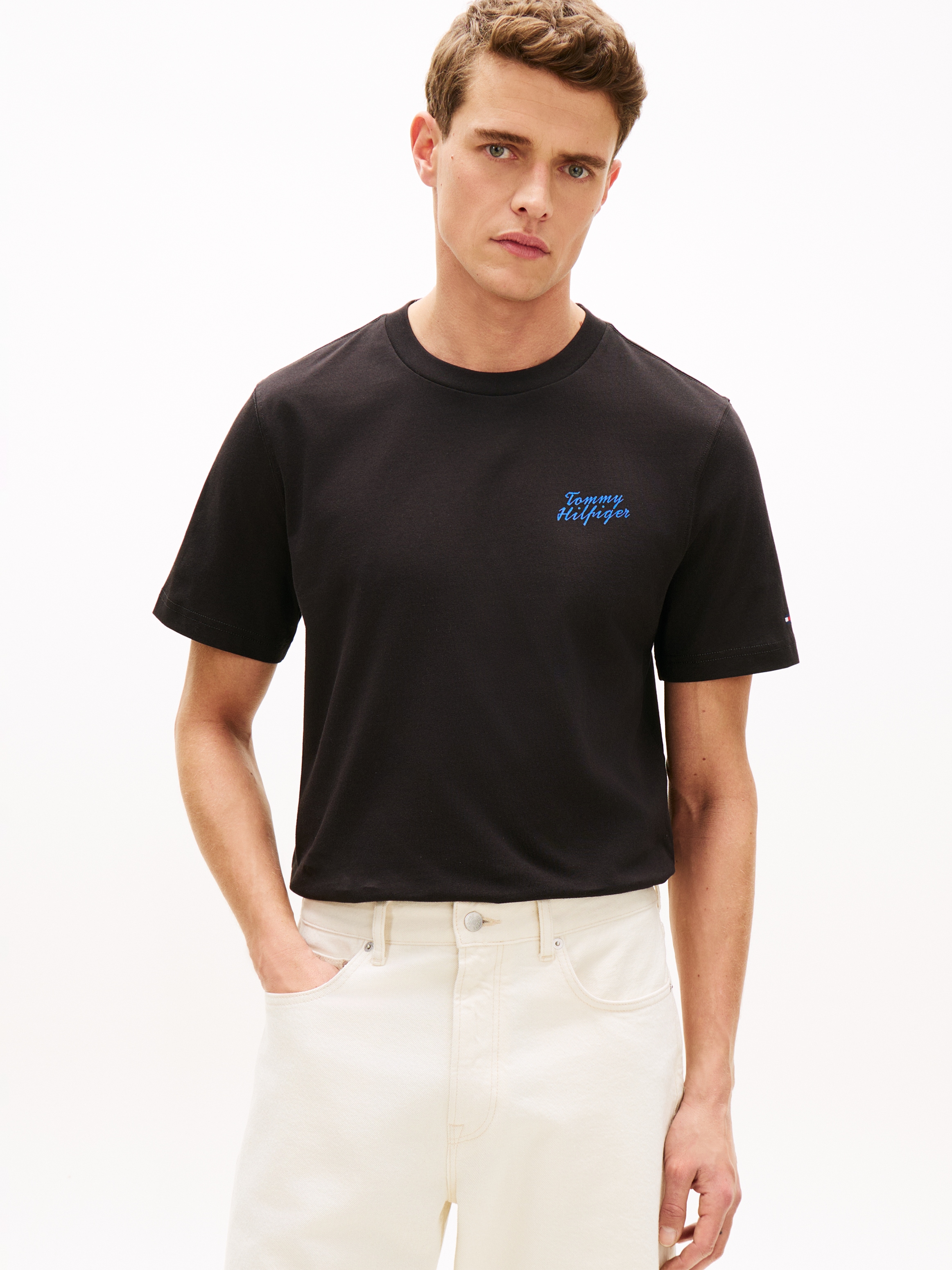 Tommy Hilfiger T-Shirt »PALM PHOTO PRINT« mit Fotoprint hinten
