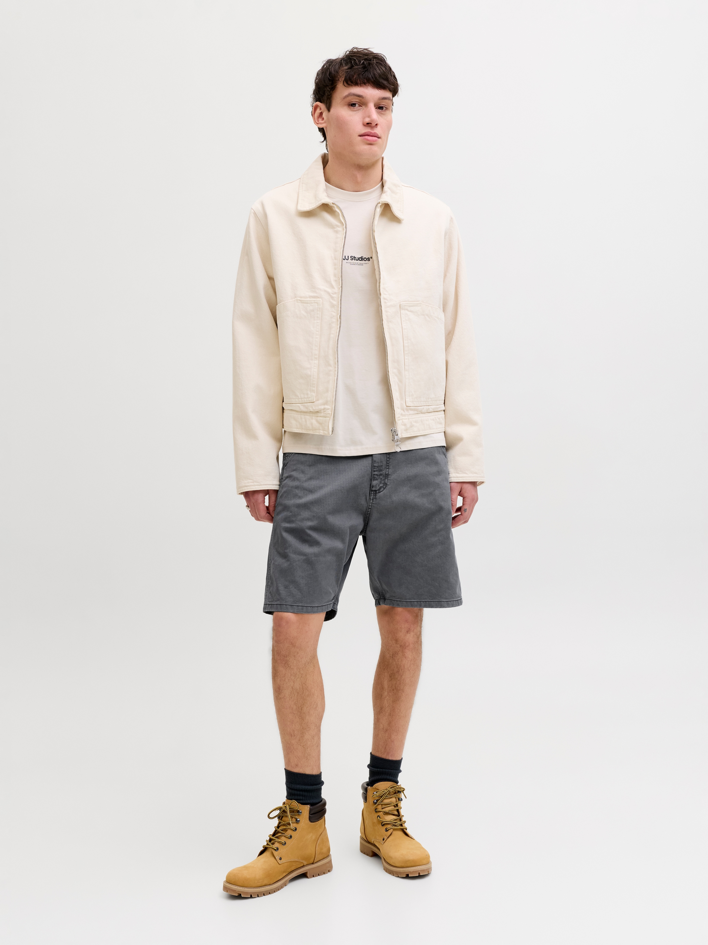 Jack & Jones Chinoshorts »JPSTTONY RAYE WORKER SHORT MID SN«  Baumwolle, 5-Pocket Style