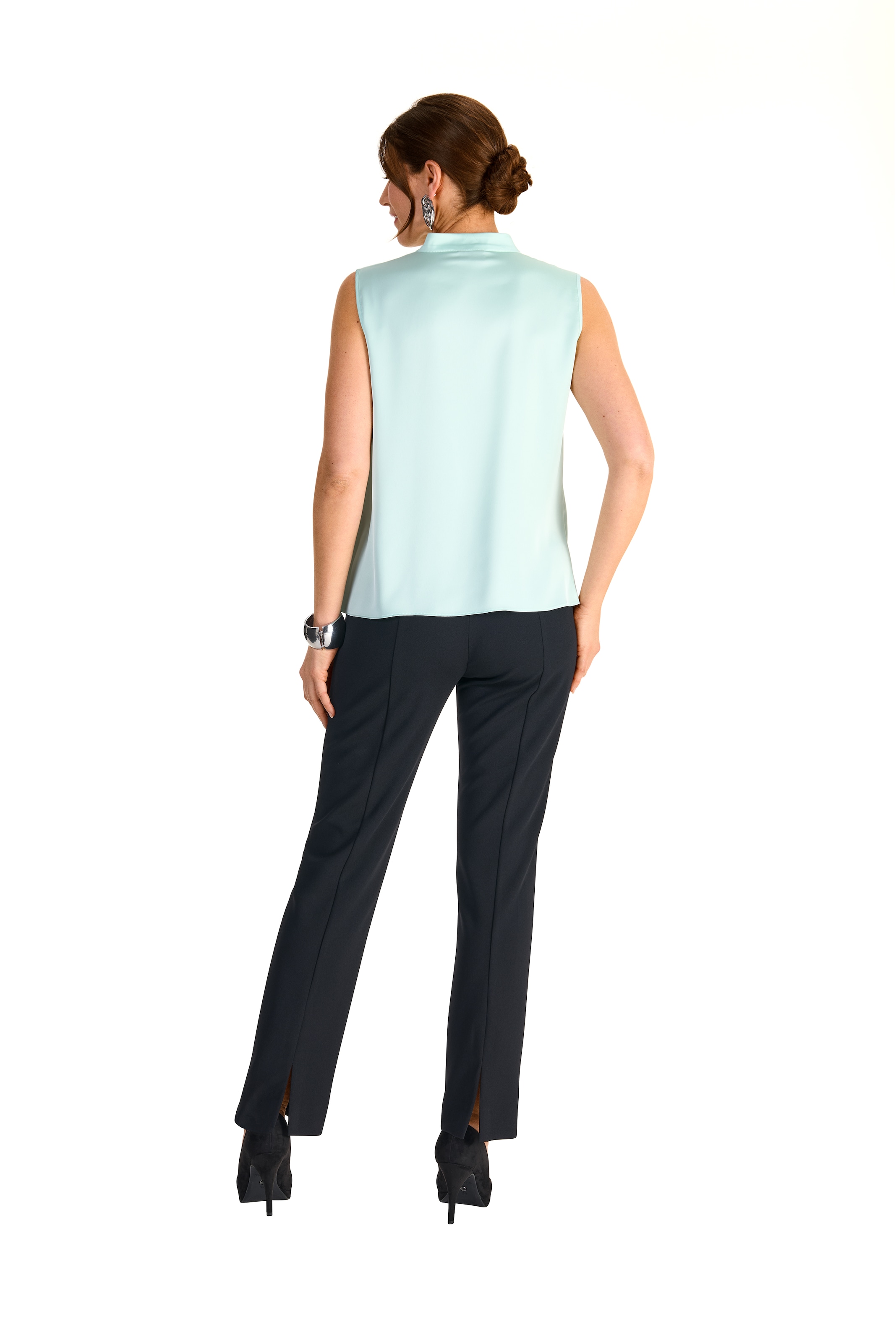HERMANN LANGE Collection Shirttop, mit Wasserfallkragen