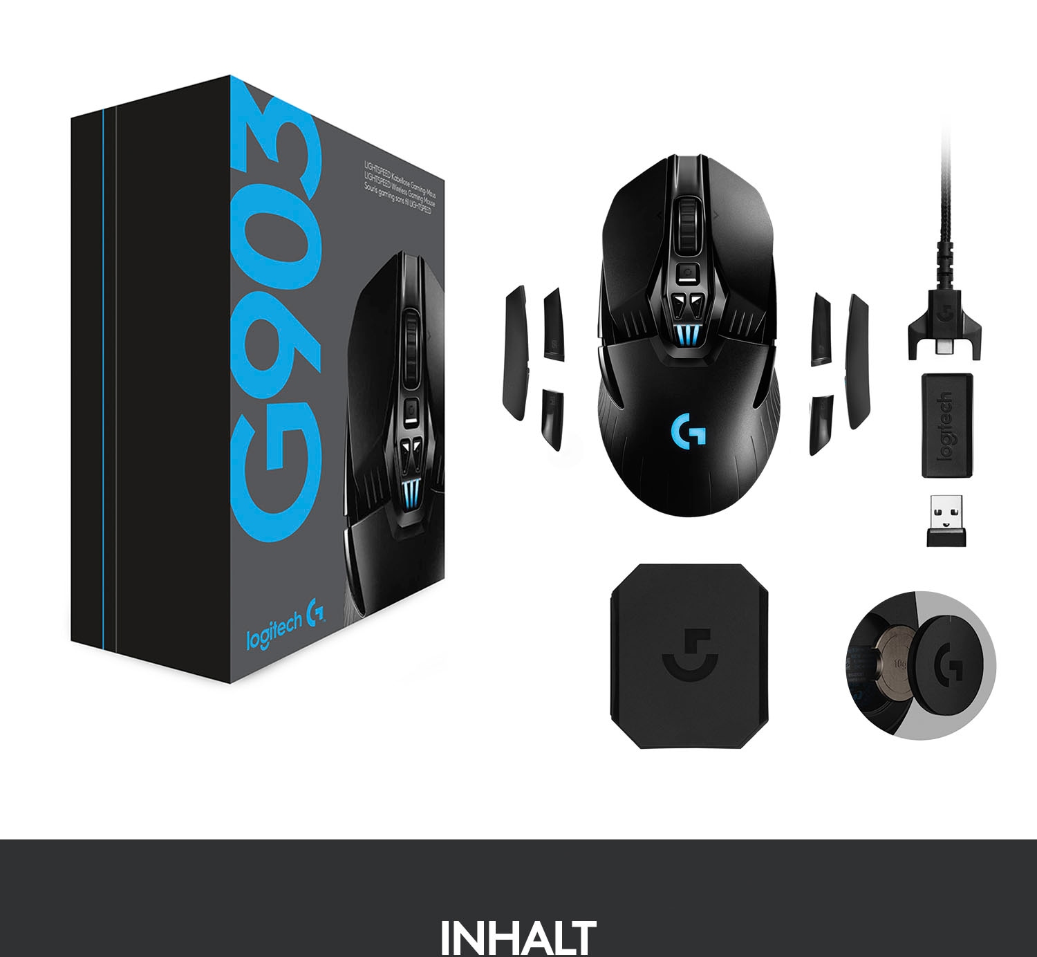 Logitech G Gaming-Maus »G903 Lightspeed HERO«, Funk