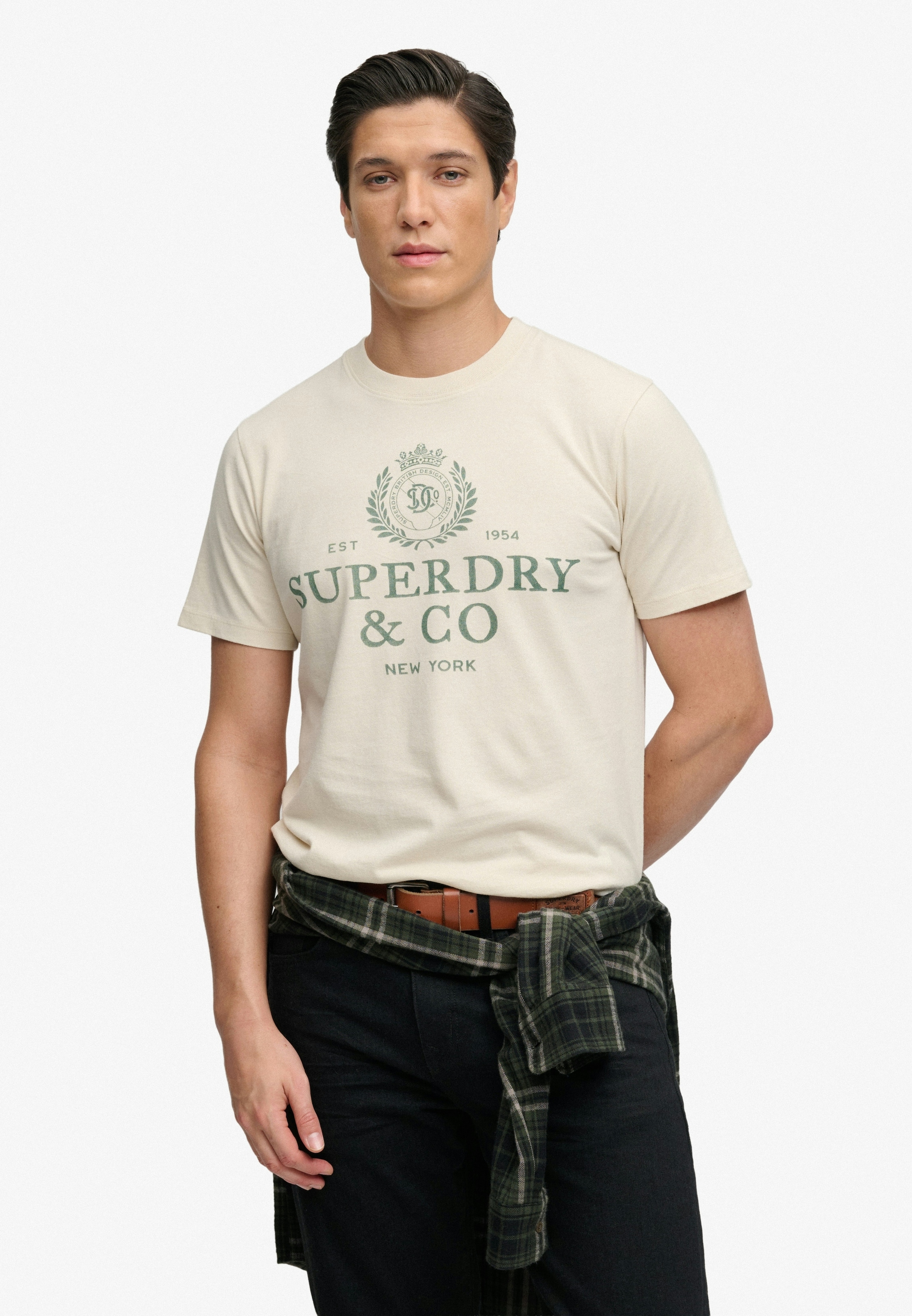 Superdry Rundhalsshirt »1954 Company Relaxed Tee« Baumwolle, relaxed fit