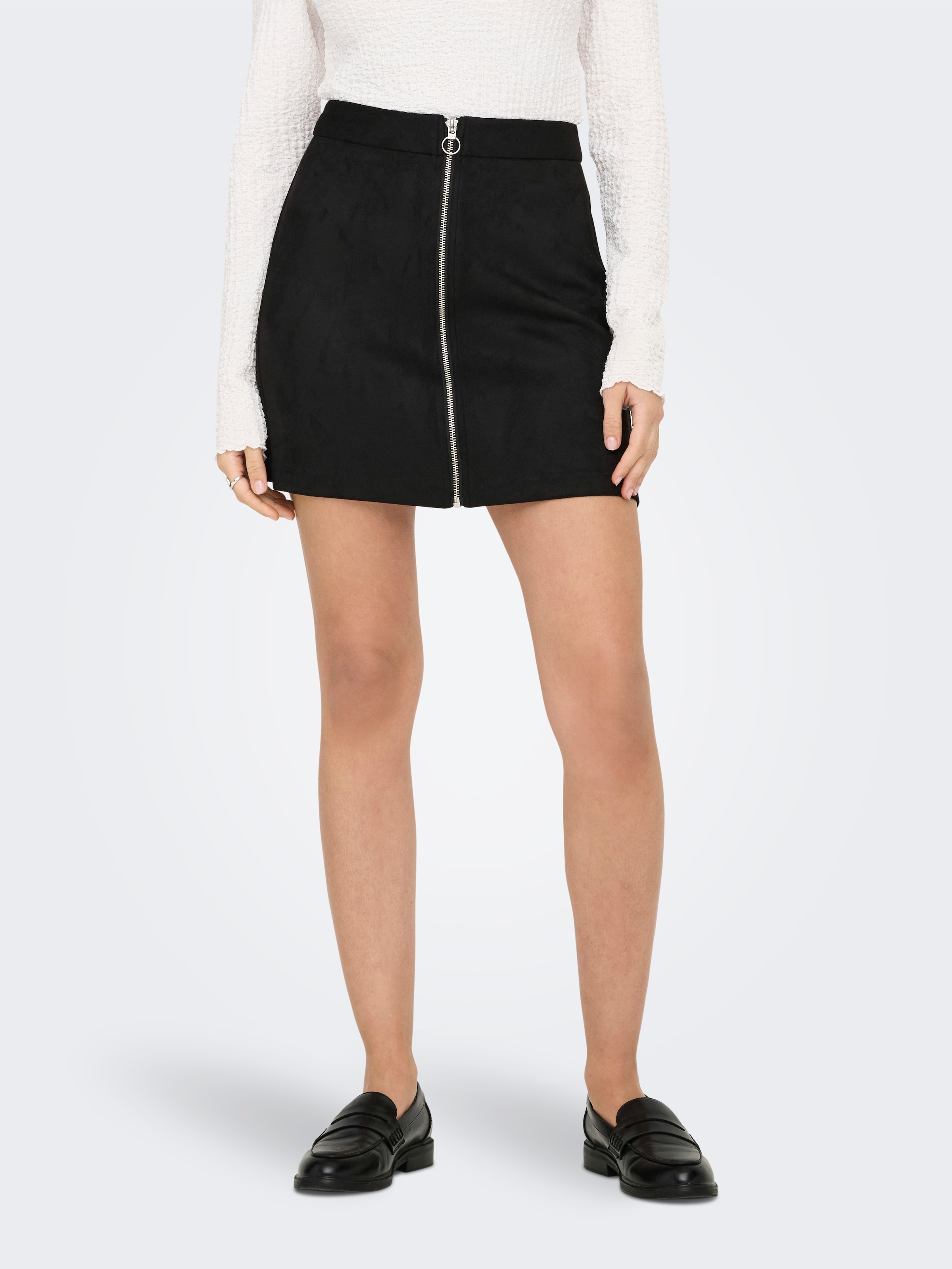 ONLY Minirock »ONLRITA FAUX SUEDE LIFE ZIP SKIRT OTW«