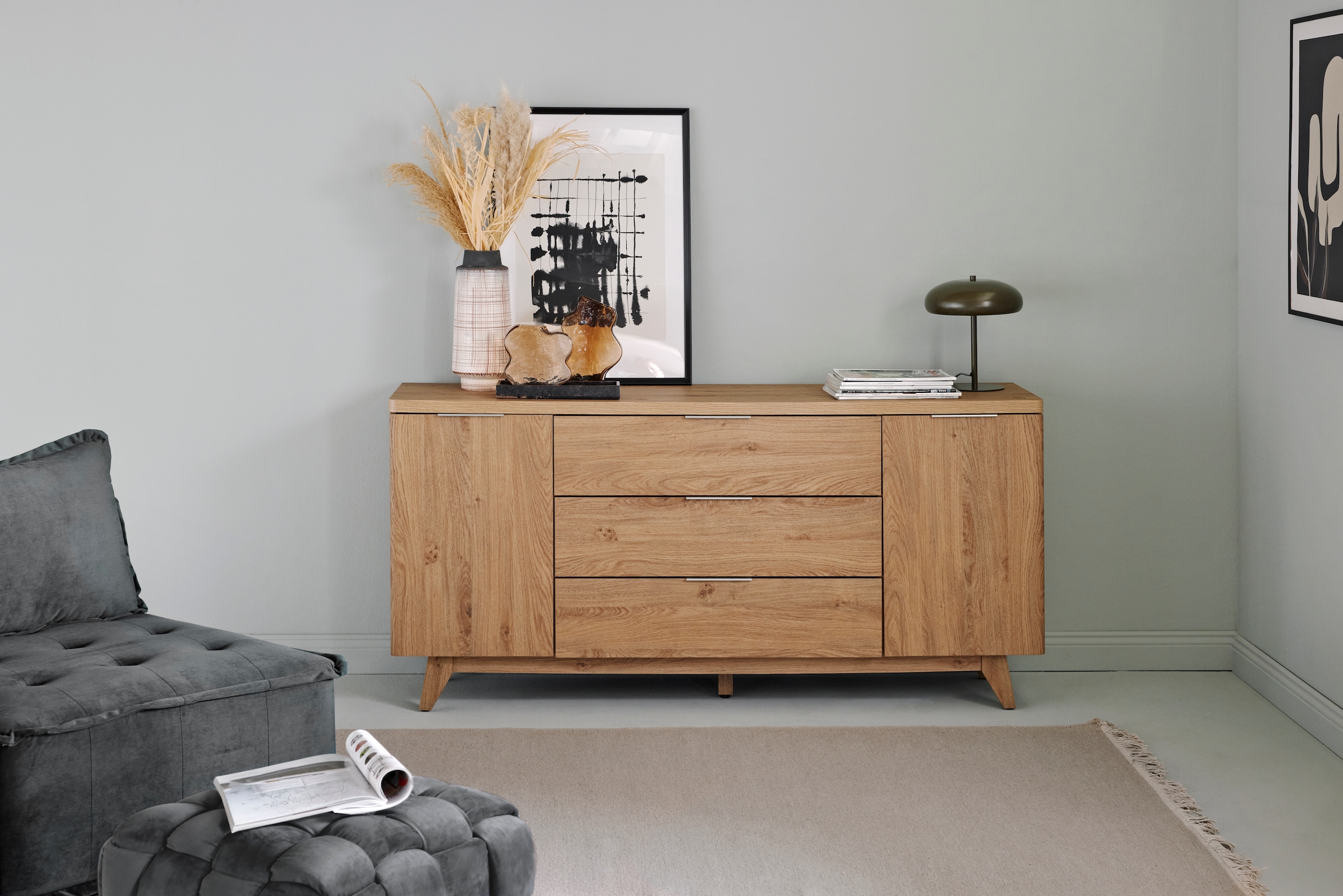 Sideboard »LIBRE SB 150«, (1 St.), Sideboard, Kommode, skandinavisch, Montana-Eiche,...