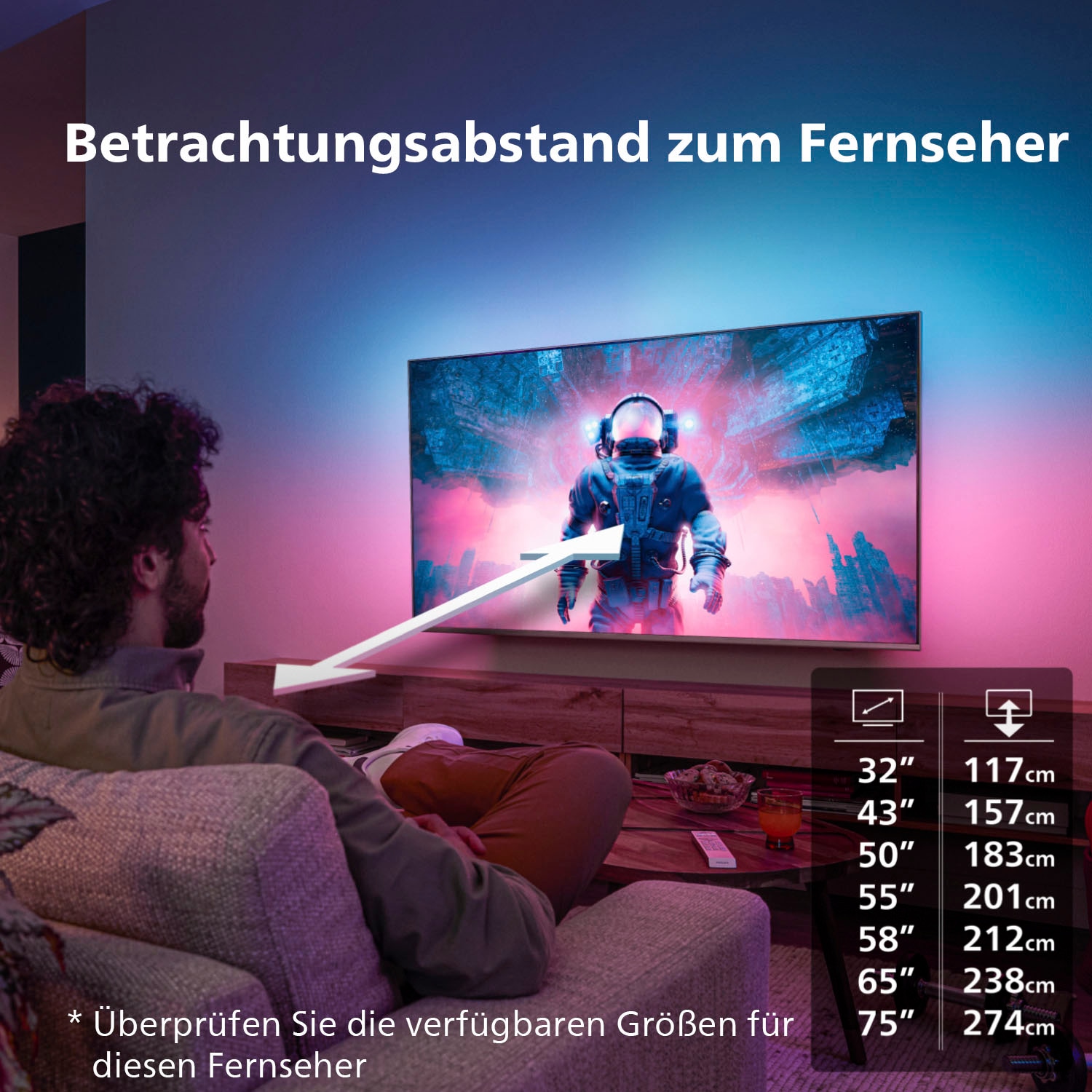 Philips LED-Fernseher »43PUS8548/12«, 4K Ultra HD, Android TV-Google TV-Smart-TV, 3-seitiges Ambilight