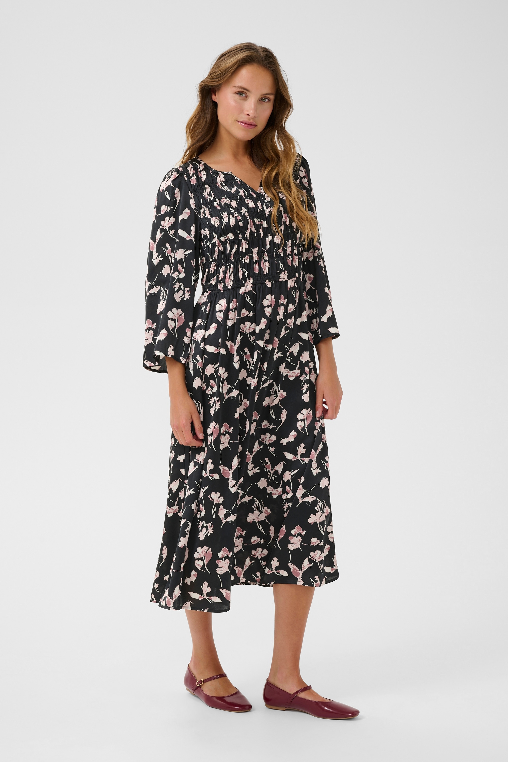 KAFFE Midikleid »Kleid KAmagda«