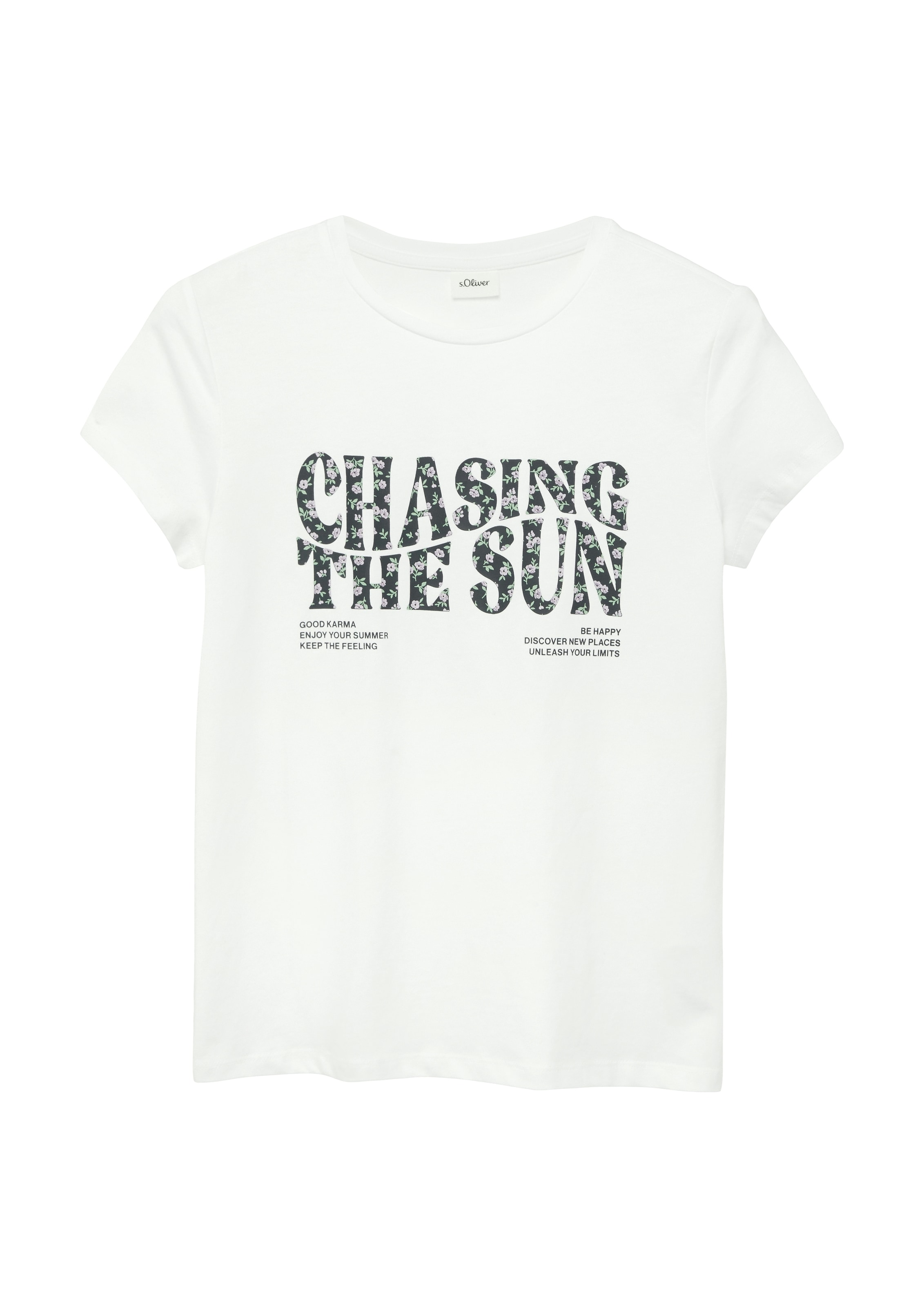 s.Oliver Junior Kurzarmshirt Sommershirt mit Print