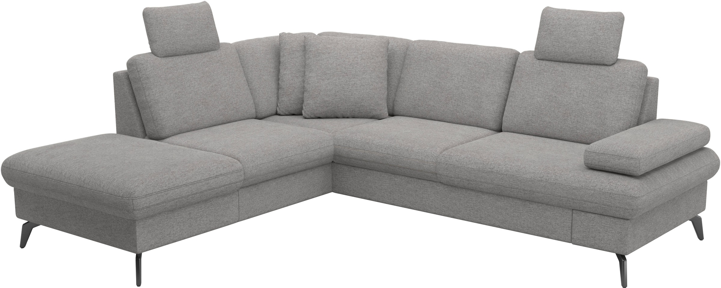 sit&more Ecksofa »Morris Jubi L-Form«, inkl. Armteilfunktion und 1 Zierkissen, wahlweise mit Bettfunktion