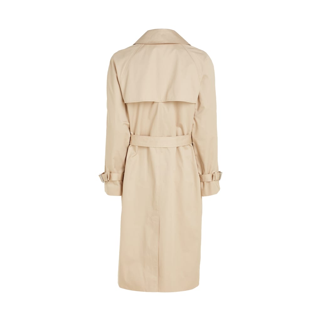 Calvin Klein Outdoorjacke »ESSENTIAL TRENCH COAT«, (Set, 2 St., mit Gürtel), mit Gürtel