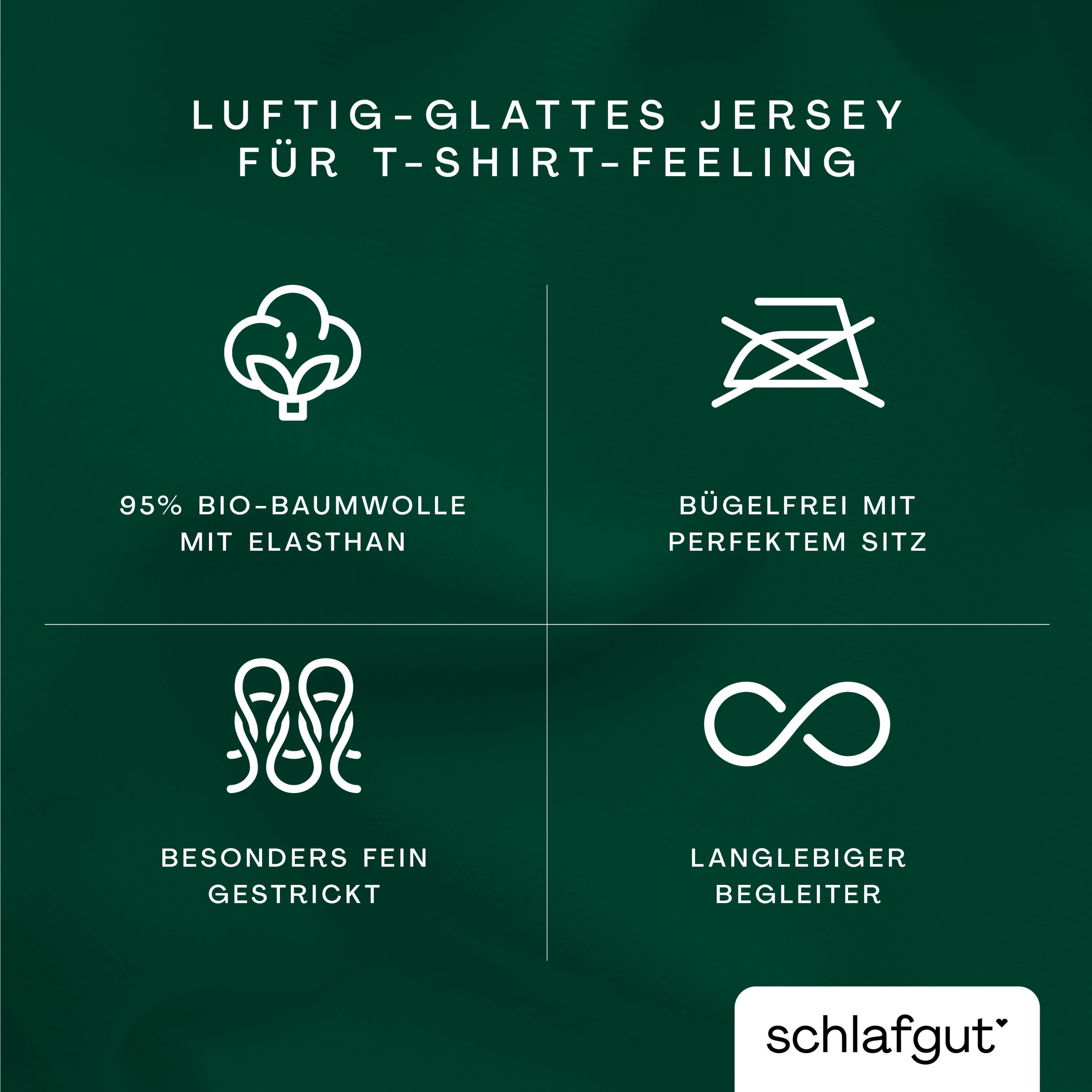 Schlafgut Bettbezug »Knitted Jersey uni, aus Bio-Baumwolle mit Elasthan, Reißverschluss« bügelfrei, Mix & Match Bettwäsche: passender Kissenbezug erhältlich