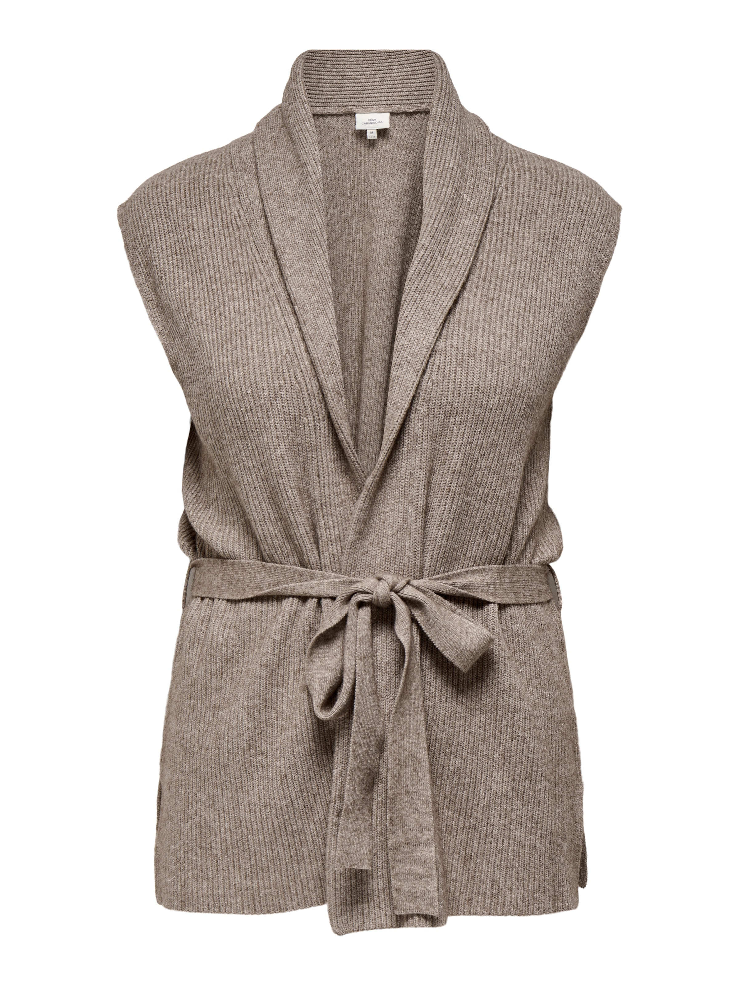 ONLY CARMAKOMA Strickweste »CARKATIA SL RIB WRAP VEST KNT«