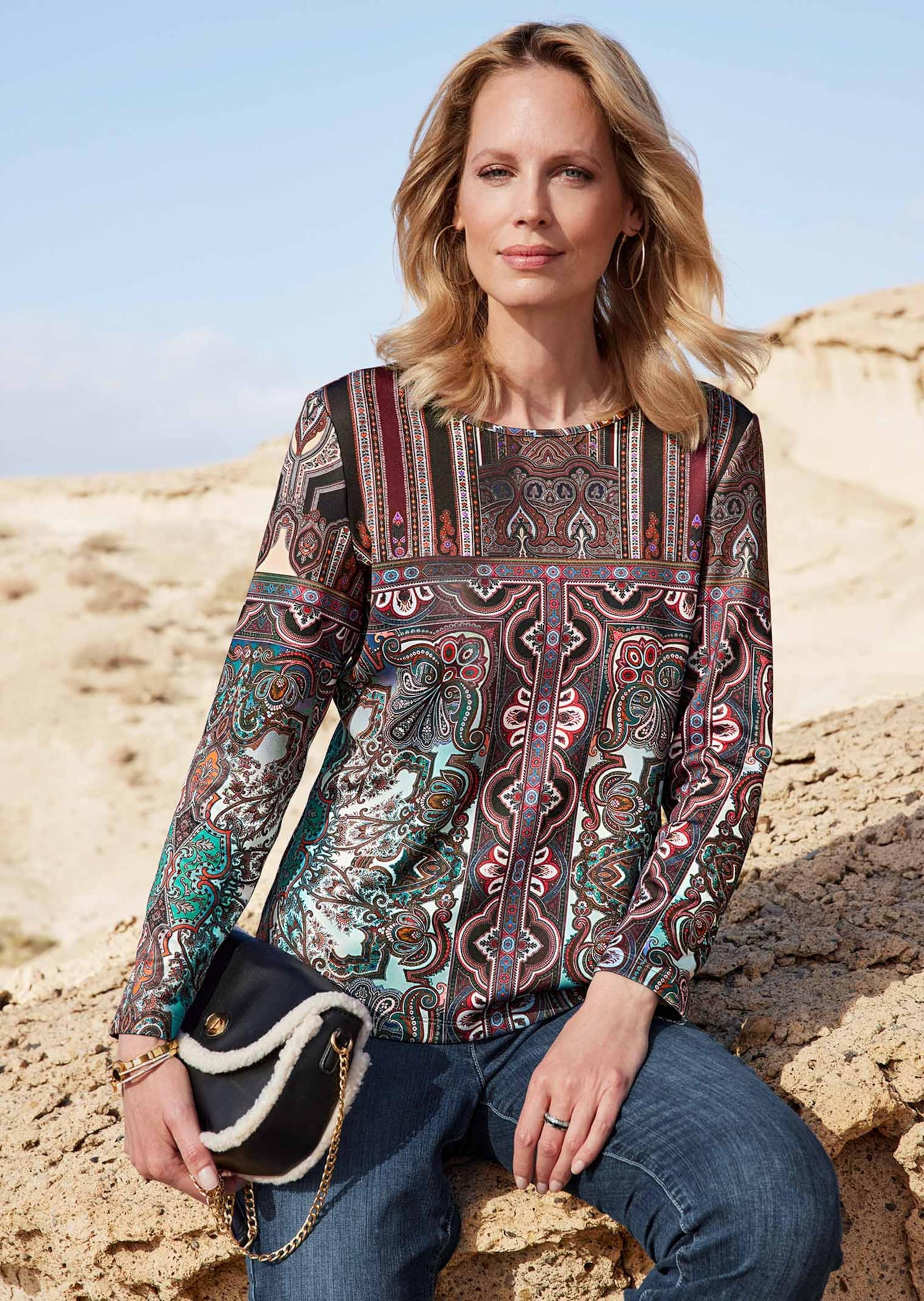 GOLDNER Print-Shirt »Attraktives Druckshirt in einzigartigem Look« Ohne