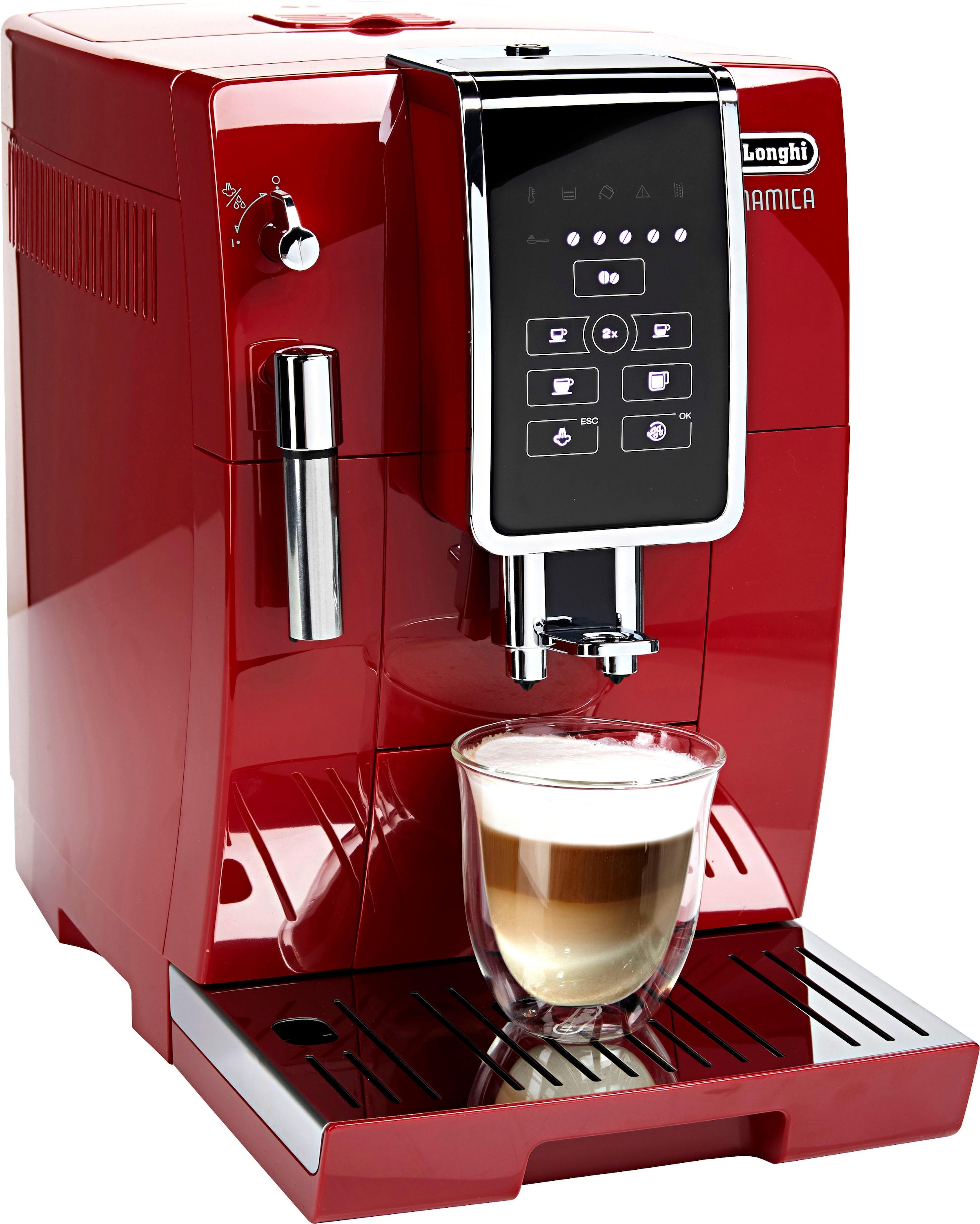 De'Longhi Kaffeevollautomat »Dinamica ECAM 358.15.R«, Sensor-Bedienfeld, inkl. Pflegeset im Wert von € 31,99 UVP