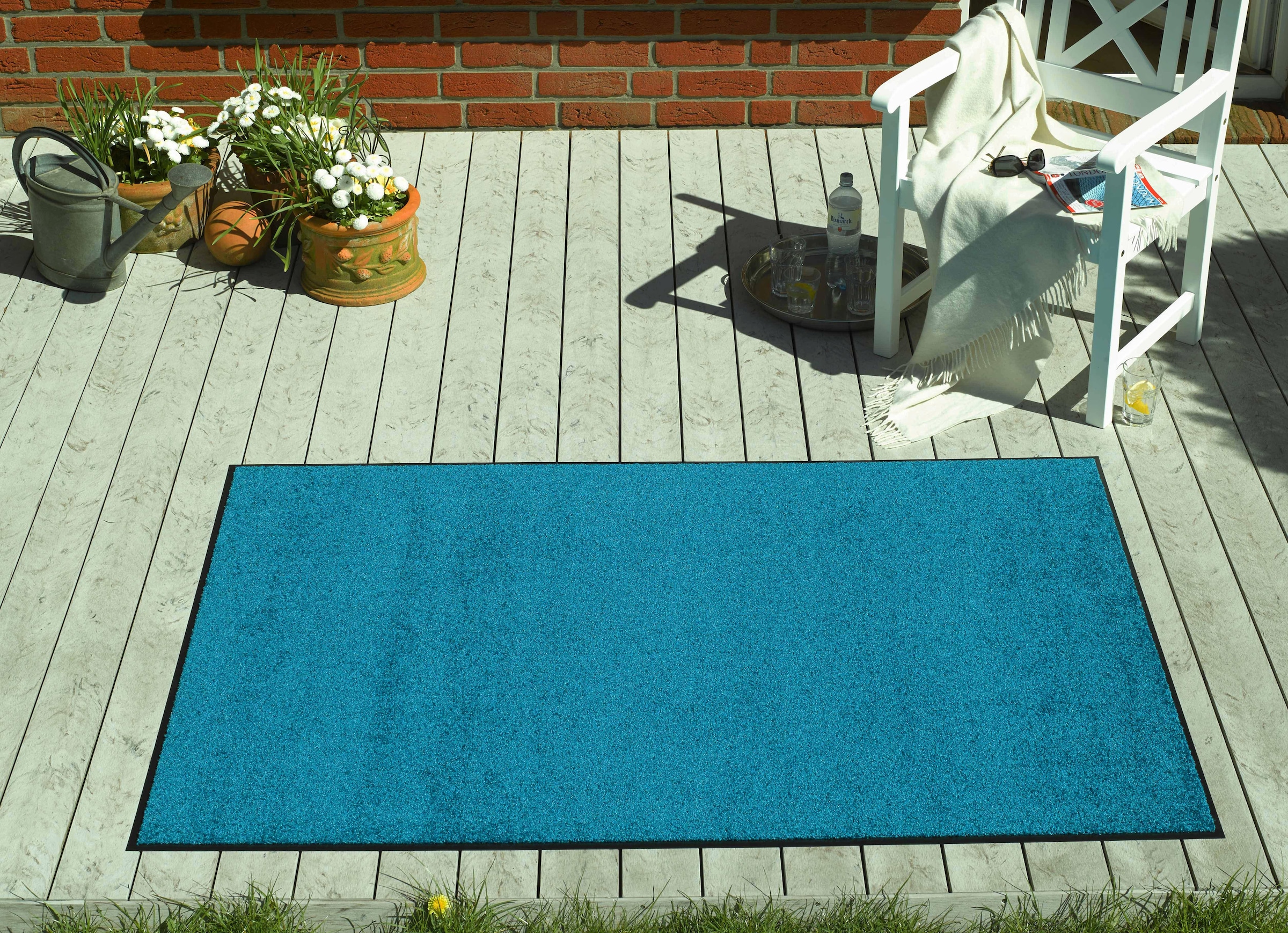 HANSE Home Fußmatte »Wash & Clean«, rechteckig, 7 mm Höhe, Schmutzfangmatte, Türmatte, In- und Outdoor, Teppich, Läufer, waschbar