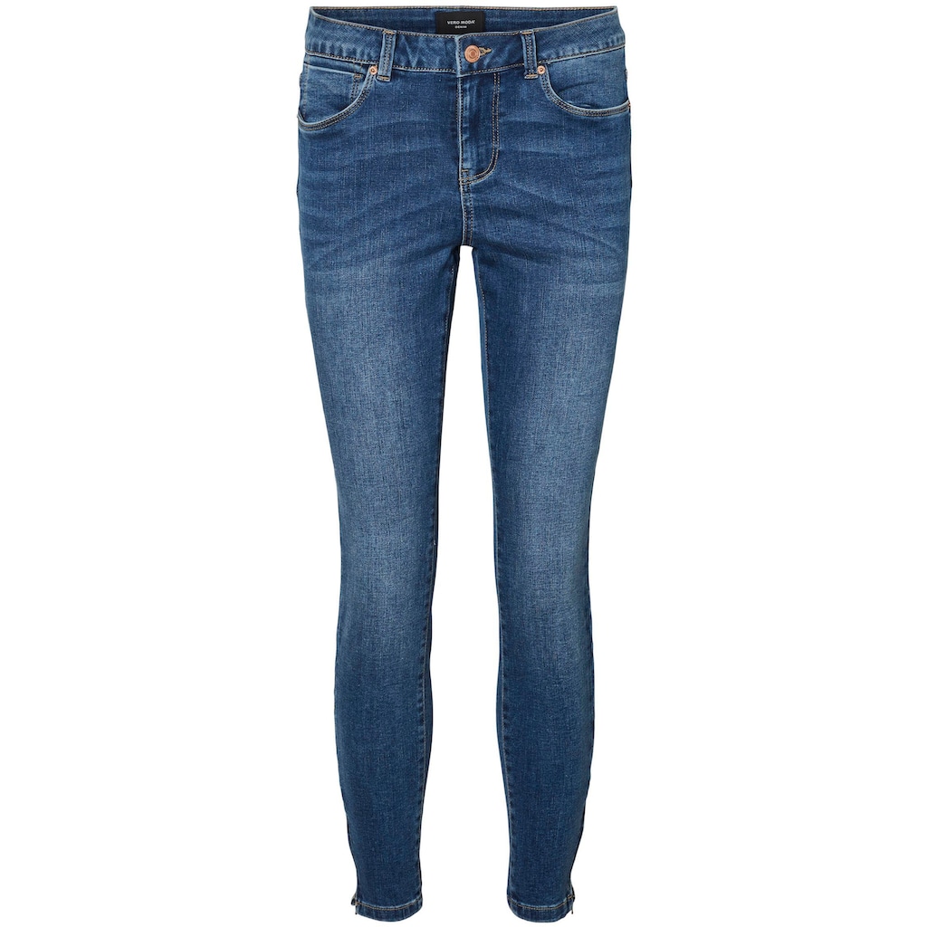 Vero Moda Skinny-fit-Jeans »VMTILDE«, mit Zipper am Saum