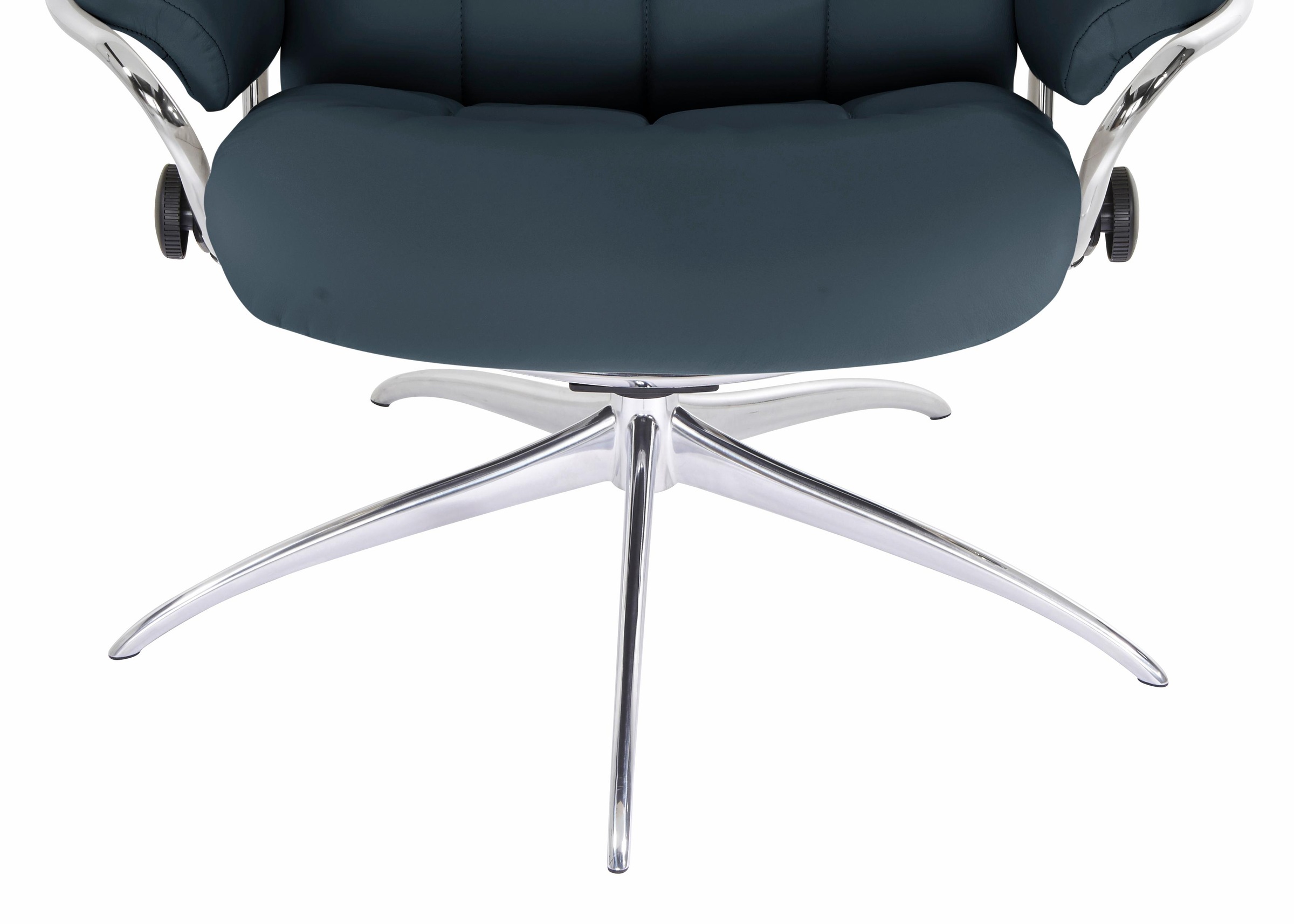 Stressless® Relaxsessel »London«, (Set, Relaxsessel mit Hocker), mit Hocker, High Back, mit Star Base, Gestell Chrom