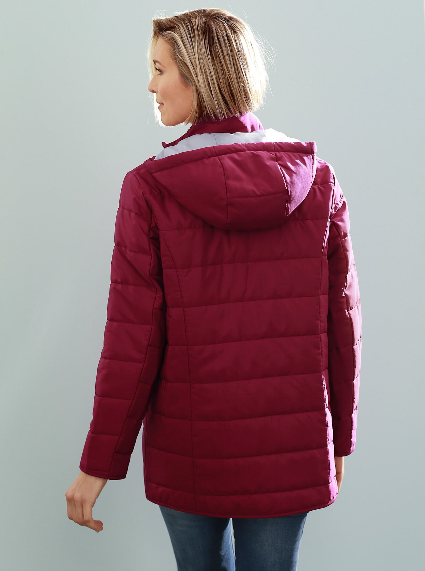 Classic Basics Steppjacke, mit Kapuze