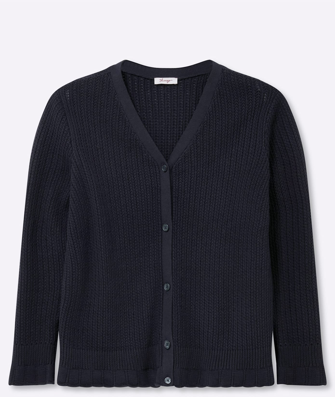 Sheego Ajourstrickjacke