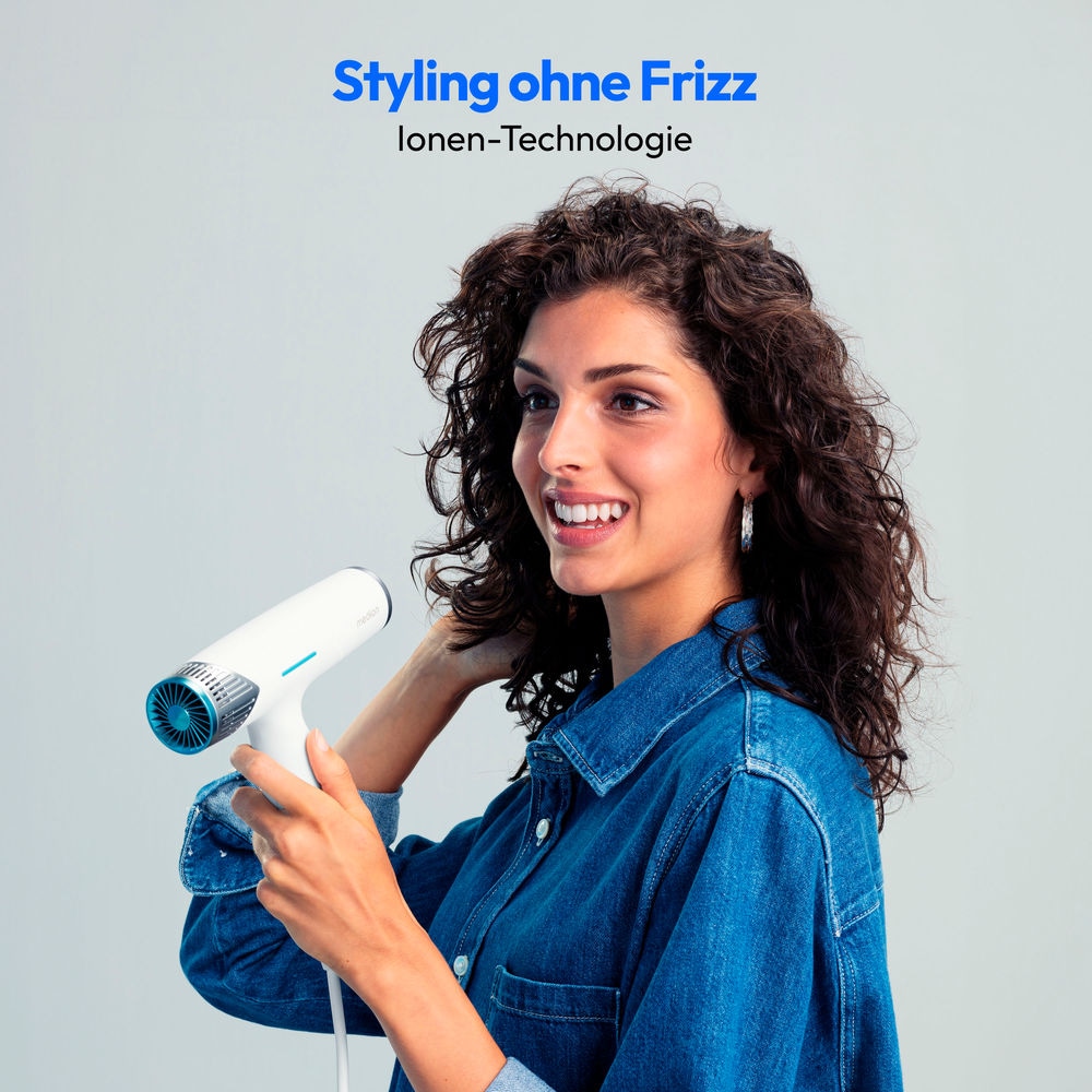 Medion® Ionic-Haartrockner »HD2 (MD19984)«, 1500 W, 3 Aufsätze, Selbstreinigungsfunktion, je 3 Temperatur- und Luftstromstufen