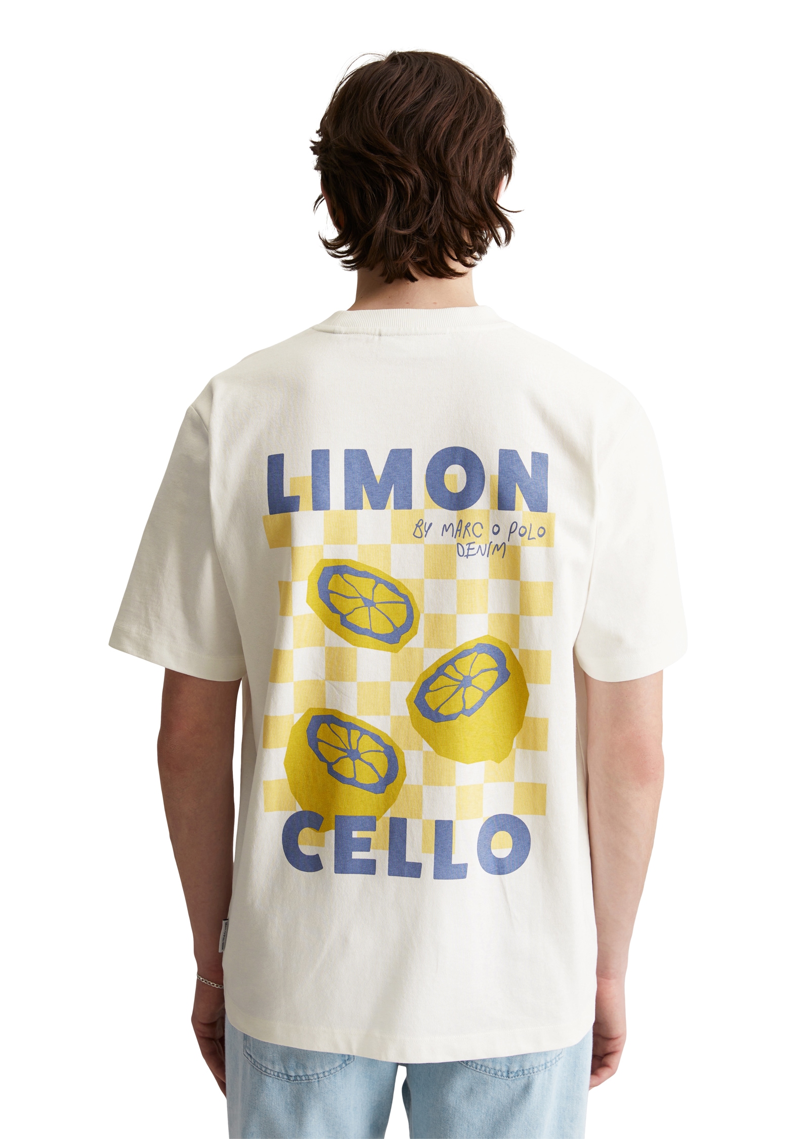 Marc O'Polo DENIM T-Shirt, oversized, Print auf der Rückseite