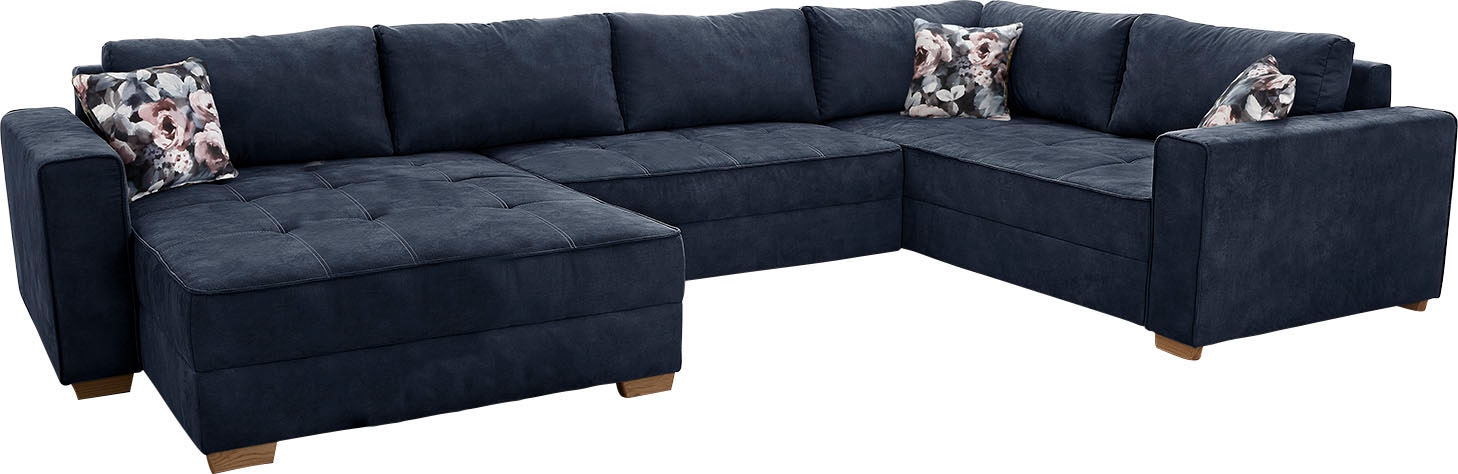 Jockenhöfer Gruppe Wohnlandschaft »Brixen U-Form« Bettfunktion, Bettkasten, Ottomane ist links oder rechts montierbar