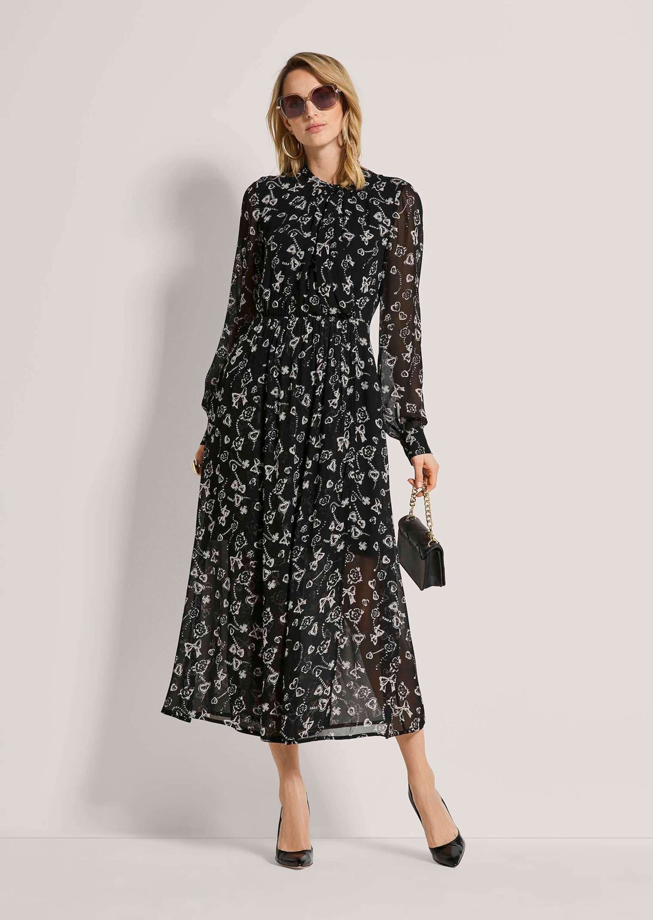 MADELEINE Maxikleid »Kleid Maxikleid in Wickeloptik« Ohne Tasche