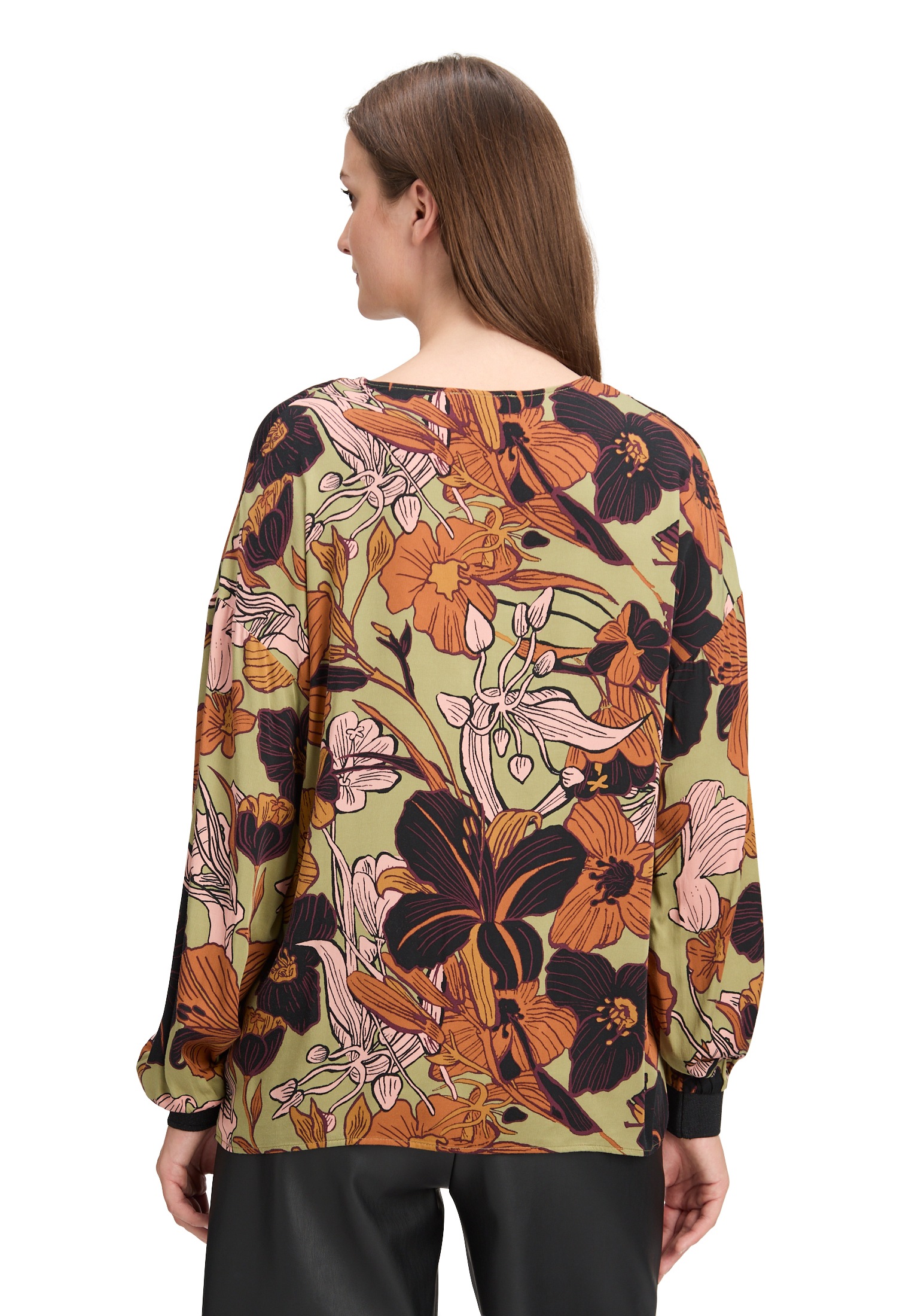 Cartoon Klassische Bluse »Oversize-Bluse mit Rippbündchen«