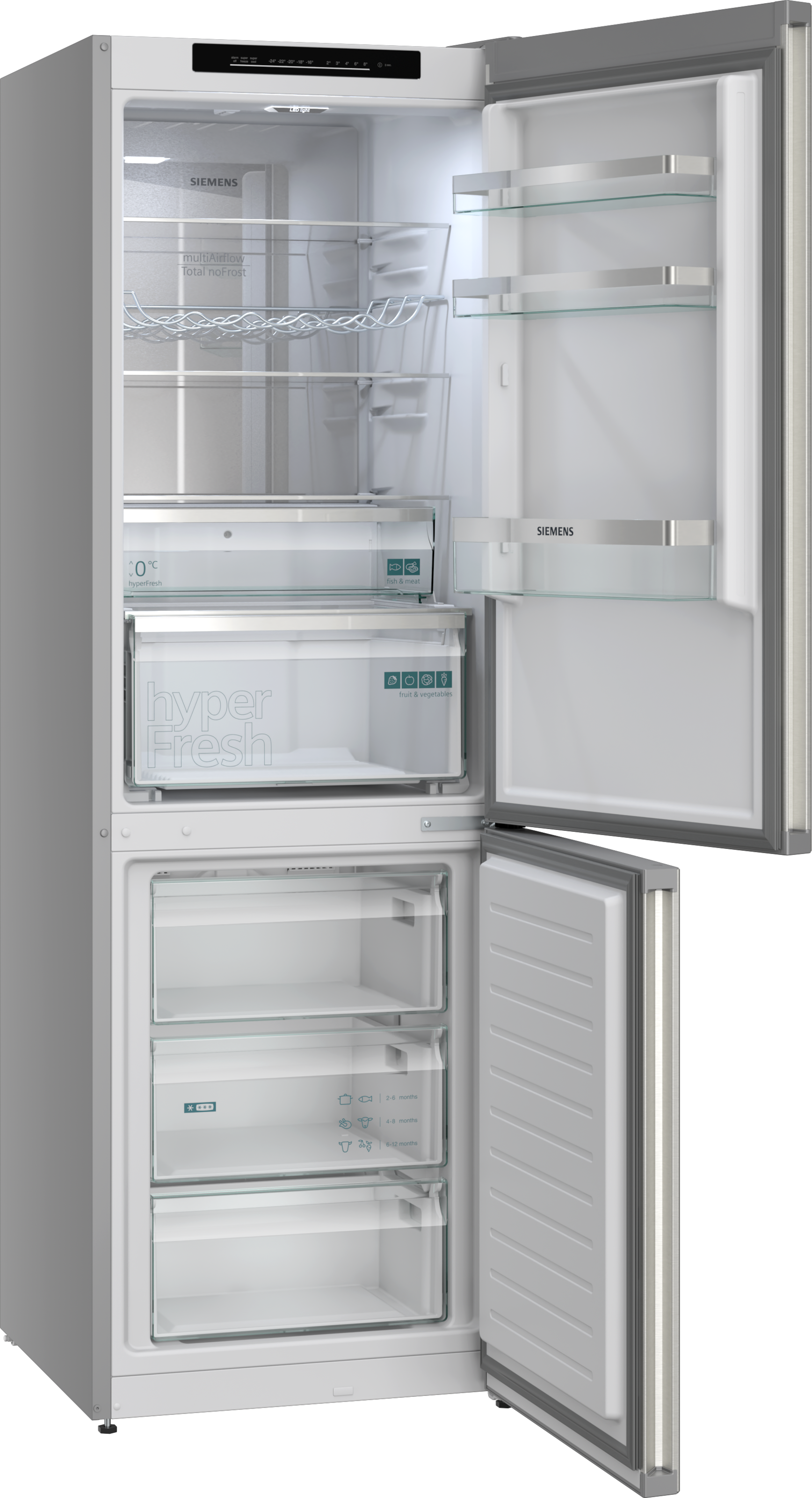 SIEMENS Kühl-/Gefrierkombination iQ300 »KG36NVIBG« 186 cm hoch 60 cm breit hyperFresh System für frisches Obst und Gemüse sowie Total noFrost