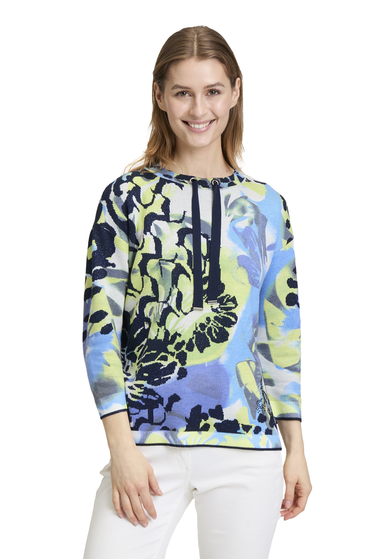 Betty Barclay Rundhalspullover »Feinstrickpullover mit Leoprint«