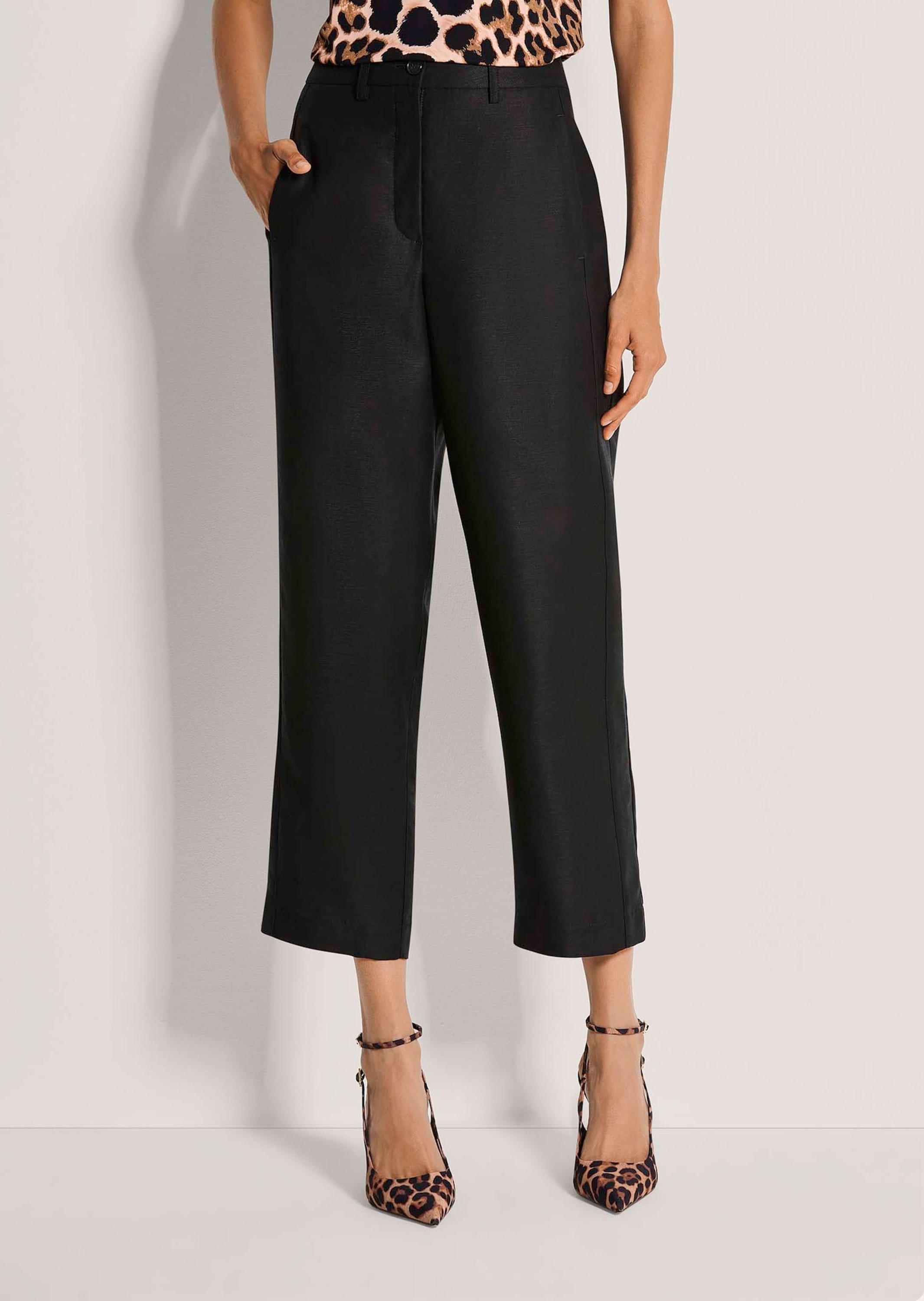 MADELEINE Stoffhose »Leinenhose Stoffhose mit Formbund«  7/8-Hose in Leinenmischung