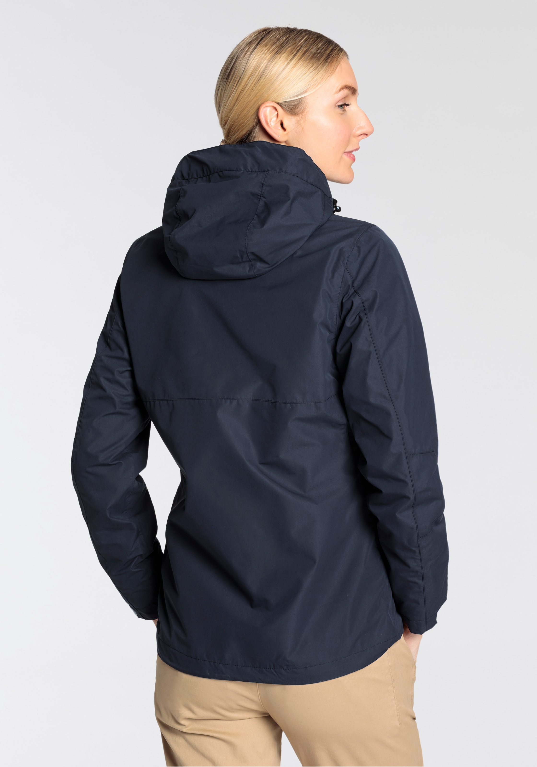 Killtec Regenjacke, mit Kapuze, Wasser- & winddicht & leicht & abzippbarer Kapuze