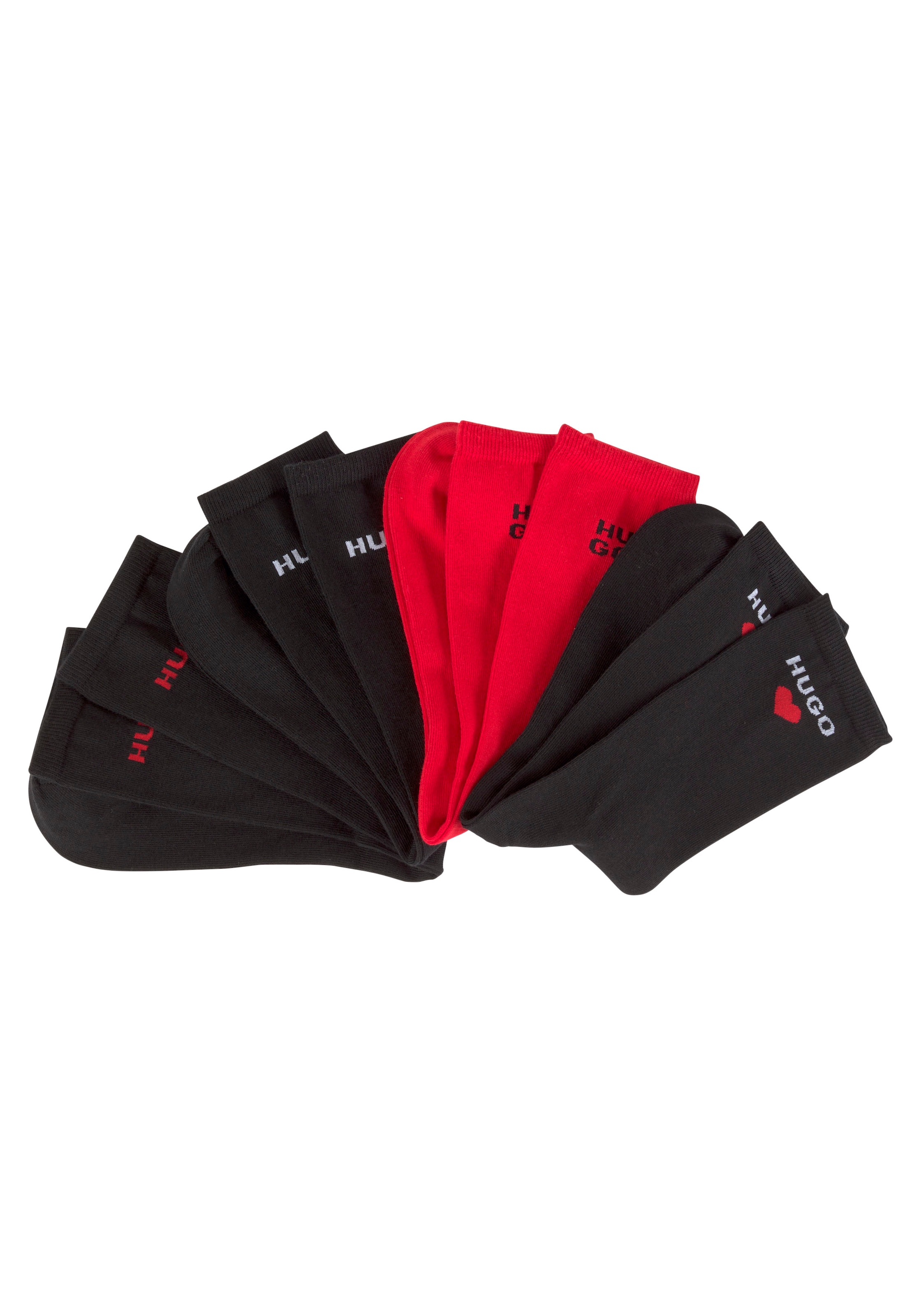 HUGO Socken »4P RS Logodetails mit OTTO Paar, (Packung, online W«, GIFTSET Pack), CC bestellen kontrastfarbenen 4 bei 4er