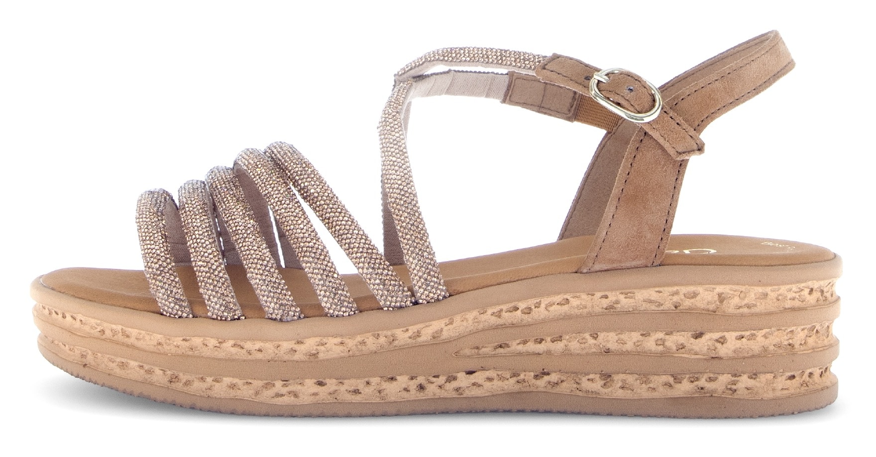 Gabor Keilsandalette, Plateau, Sommerschuh, Riemchensandale mit Best Fitting-Ausstattung