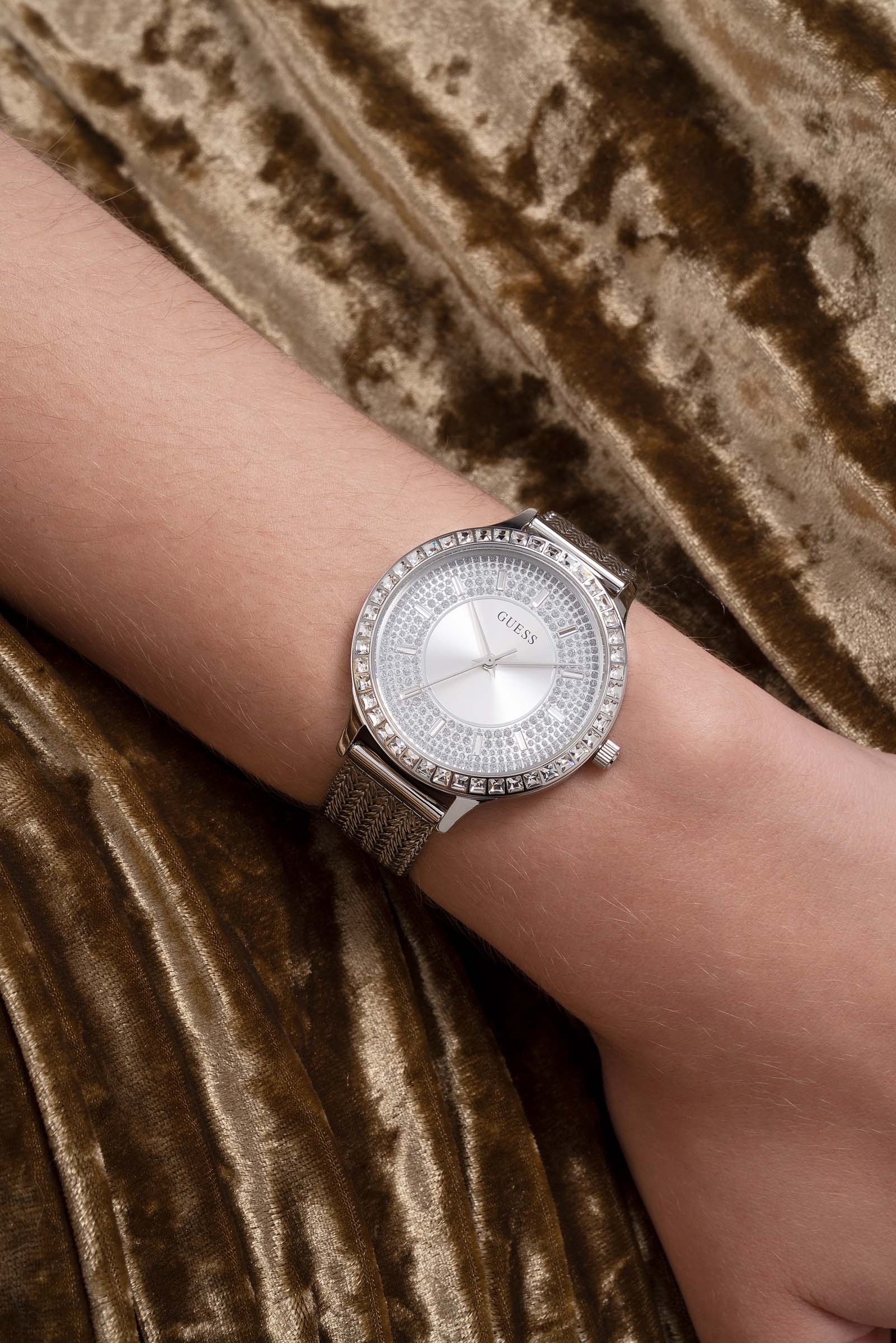 Guess Quarzuhr »SOIREE«, Armbanduhr, Damenuhr