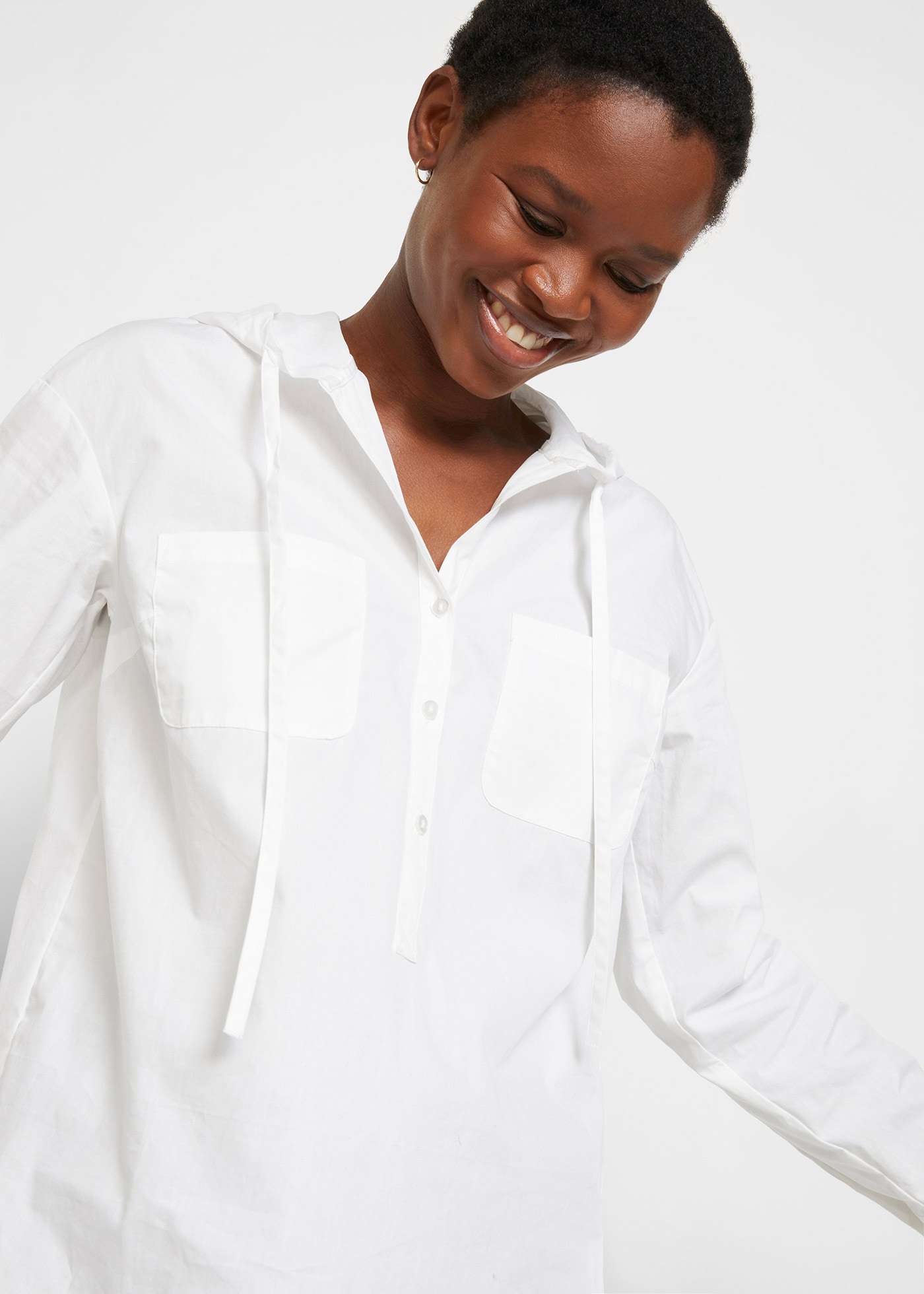 bonprix Tunika 1 mit Kapuze, lässig geschnitten, mit langem Arm