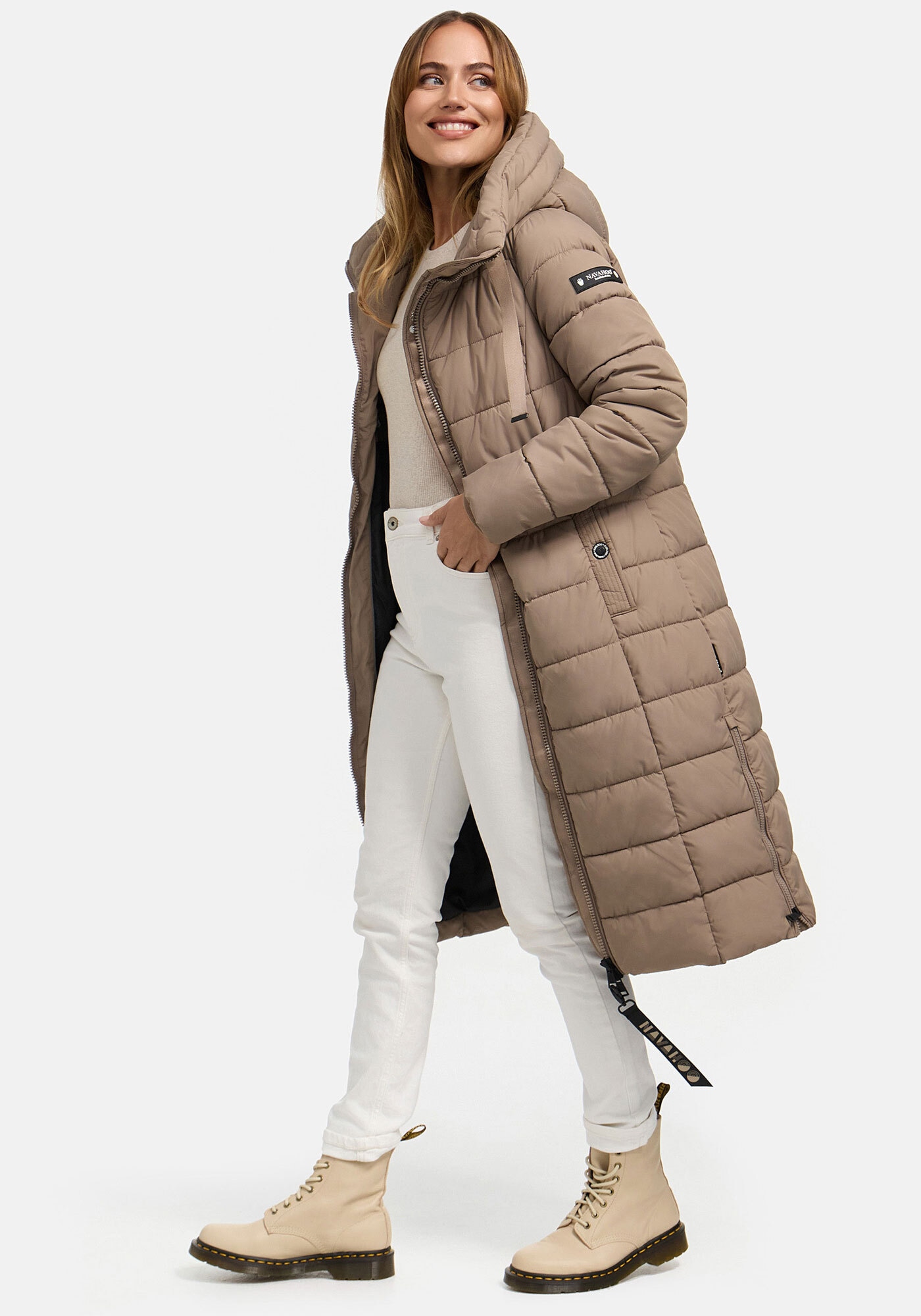 Navahoo Winterjacke »Navahoo Mondmaedchen Damen Winter Steppmantel N036«