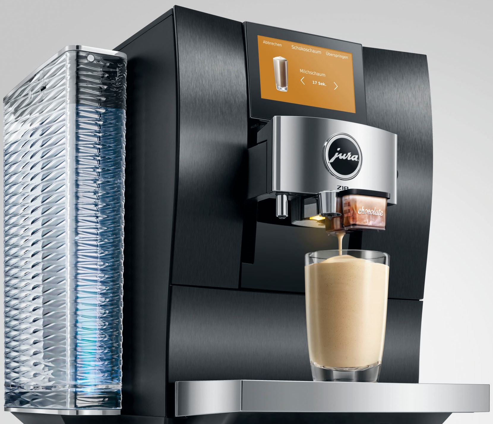 JURA Kaffeevollautomat »15609 Z10 (EB), Aluminium Black« 51 Spezialitäten, Touch, Light & Cold Brew