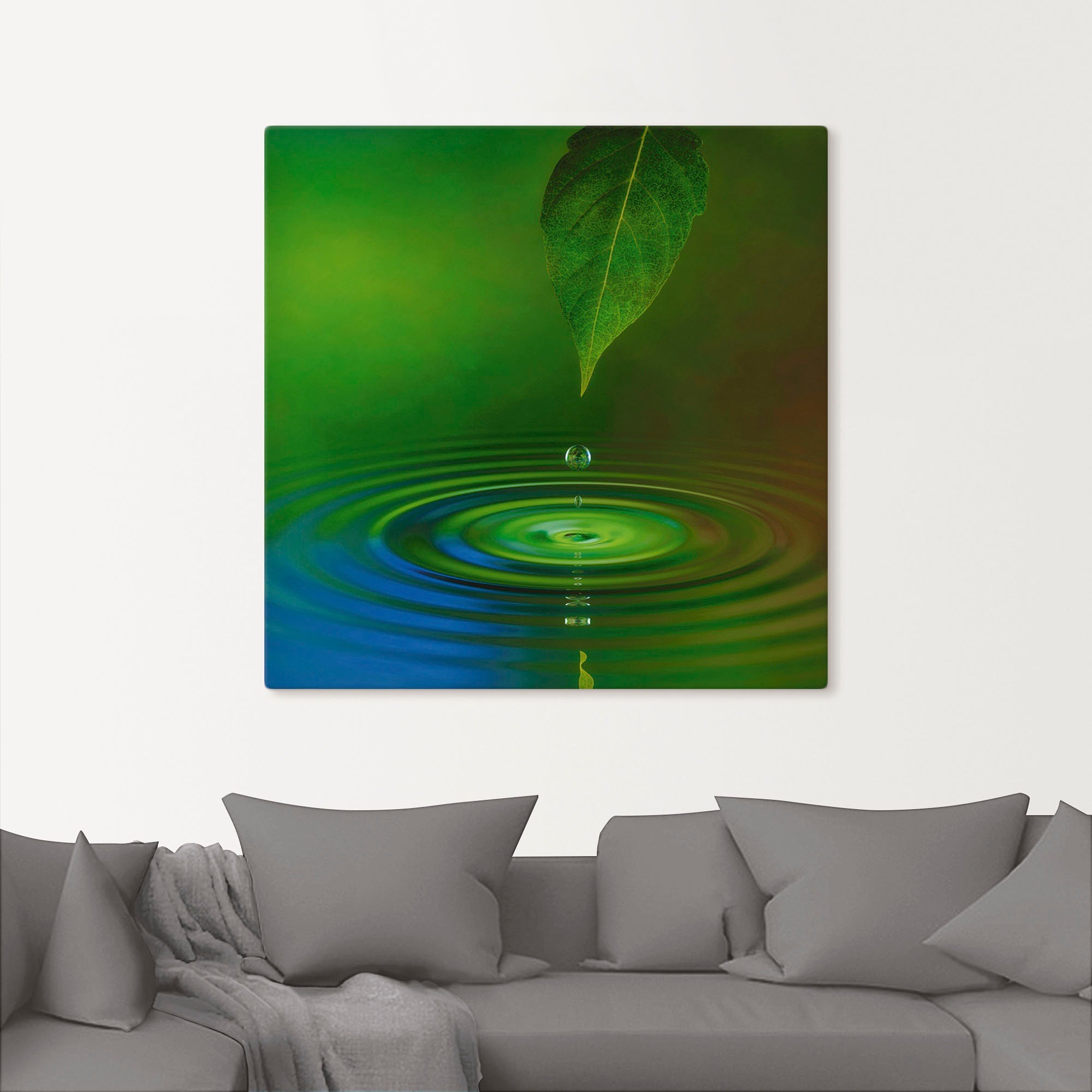 Artland Wandbild »Wassertropfen«, Zen, (1 St.), als Alubild, Outdoorbild, Leinwandbild in verschied. Größen