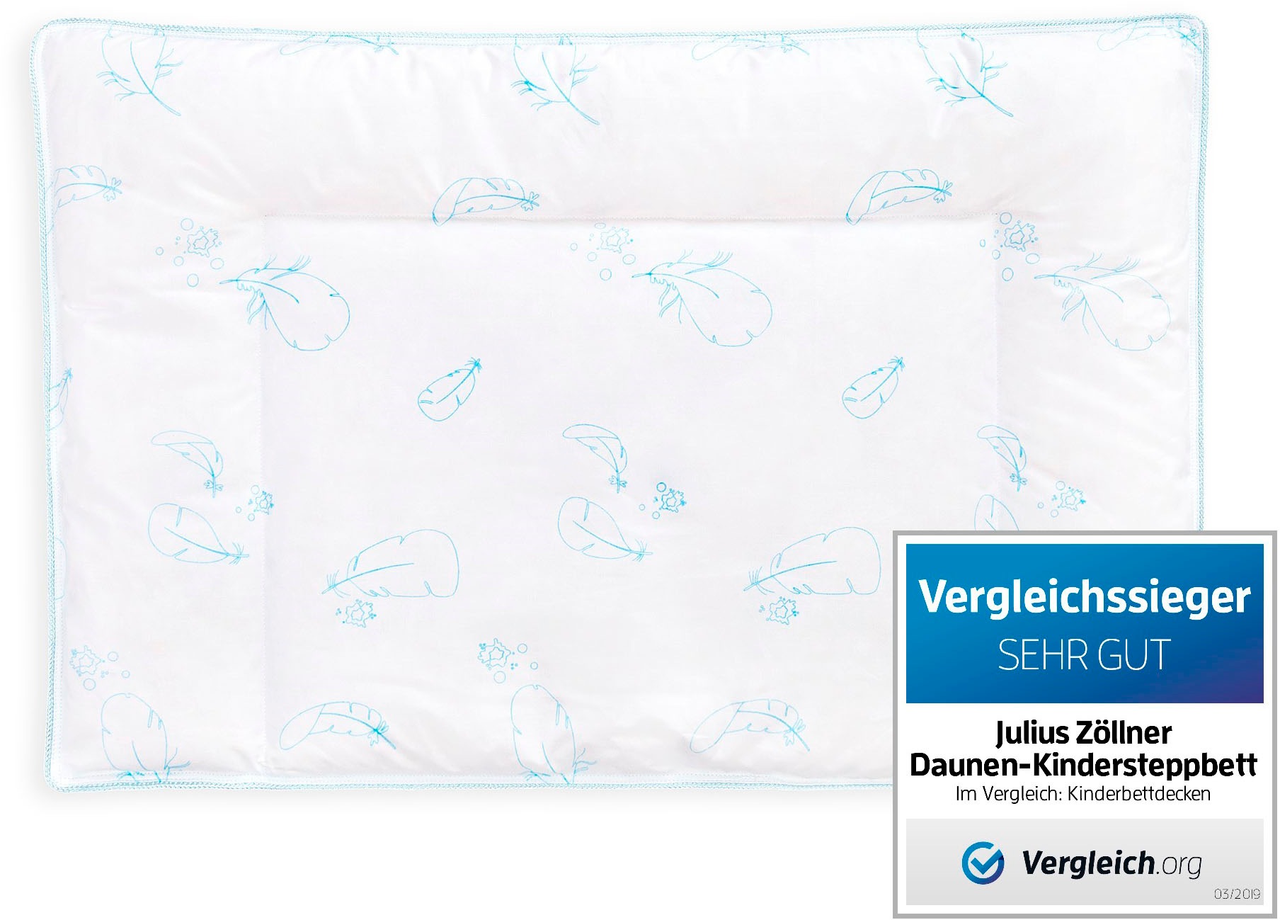 Julius Zöllner Daunenkissen »Daunen-Kinderkopfkissen«, (1 St.)