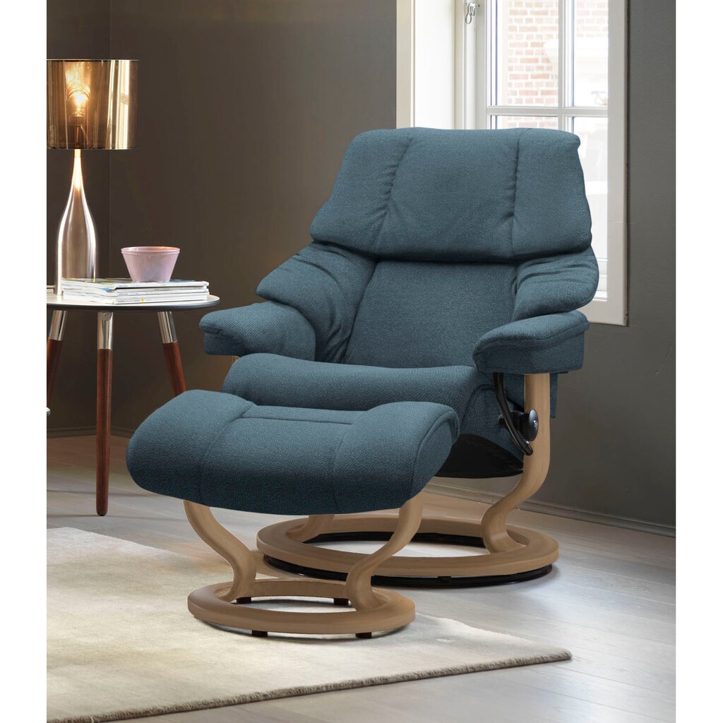 Stressless® Relaxsessel »Reno«, (Set, Relaxsessel mit Hocker)