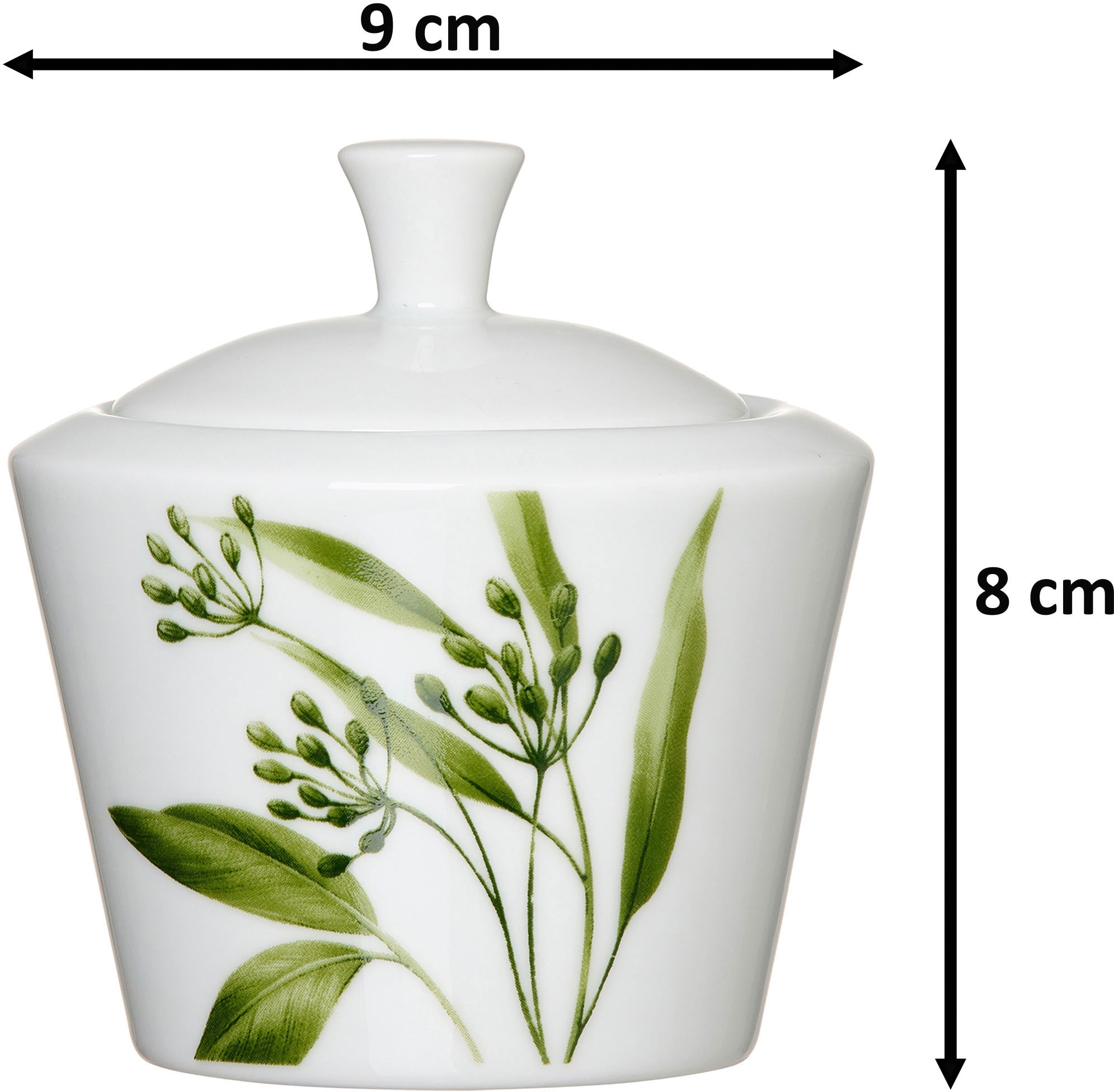 Ritzenhoff & Breker Milch- und Zuckerset »Evora«, (Set, 2 tlg.), Geschirr-Set mit Botanik-Motiv