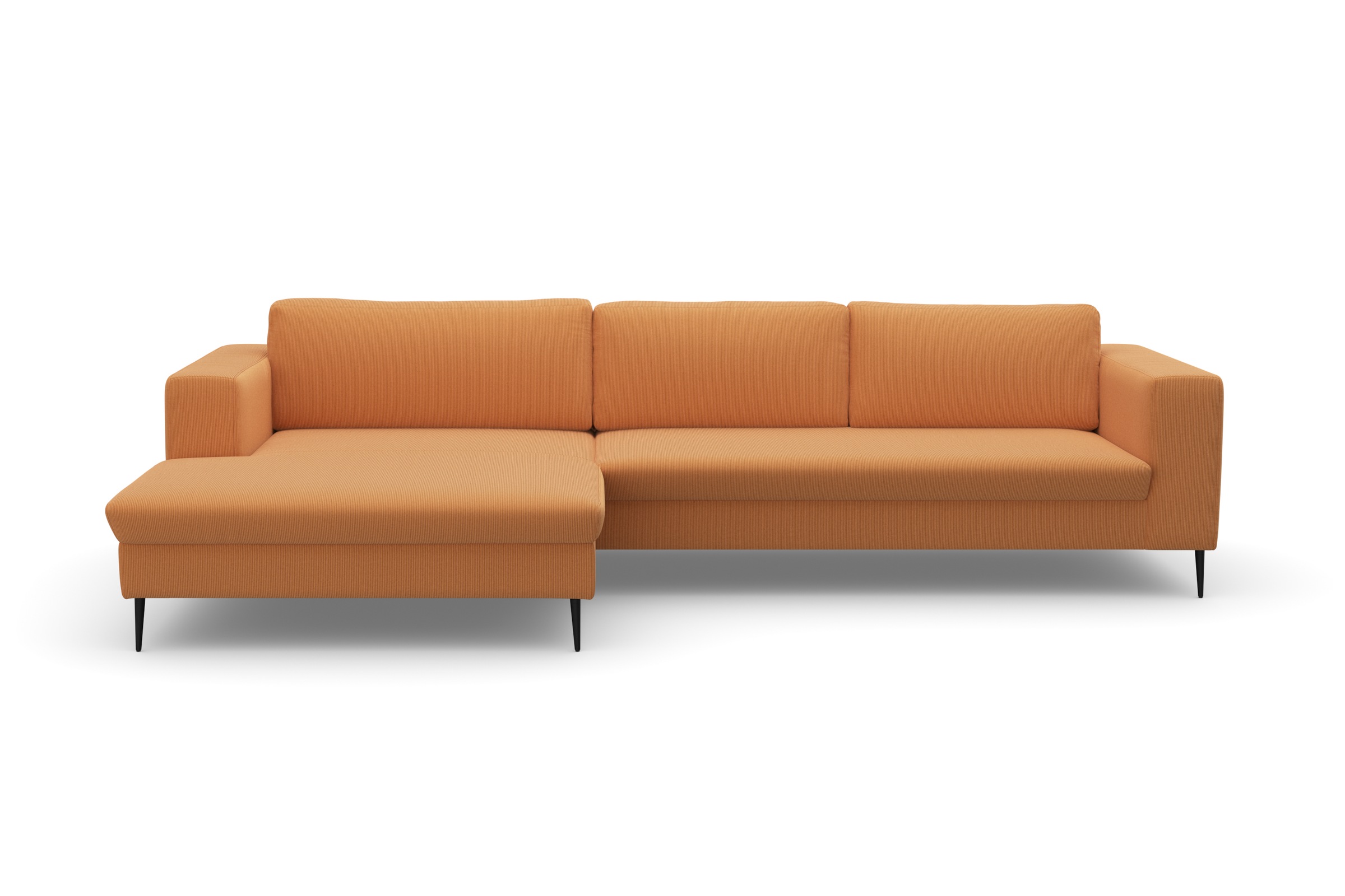 DOMO collection Ecksofa »Modica, zeitlos und elegant, L-Form«, moderne Optik mit extrabreiter Recamiere, auch in Cord
