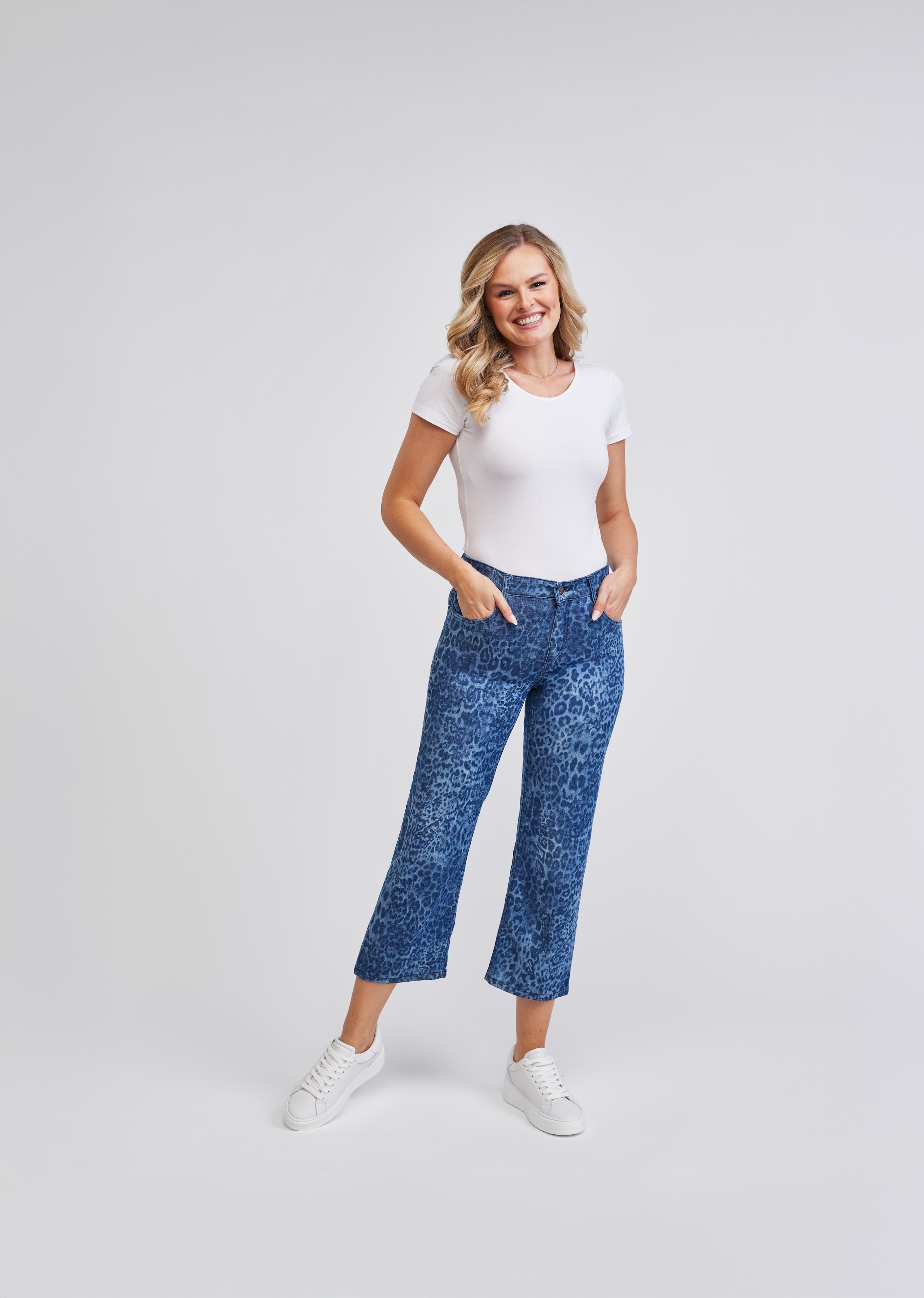 wonderjeans 7/8-Jeans Figurschmeichelnder WonderStretch