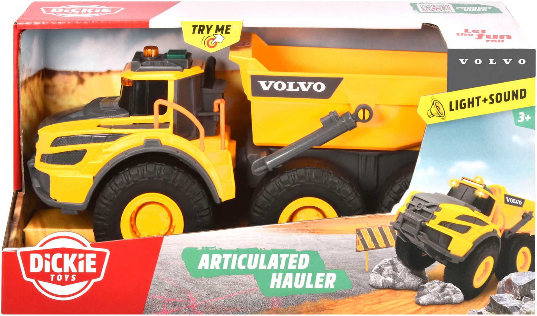 Dickie Toys Spielzeug-Kipper »Volvo Articulated Hauler«, mit Licht und Sound